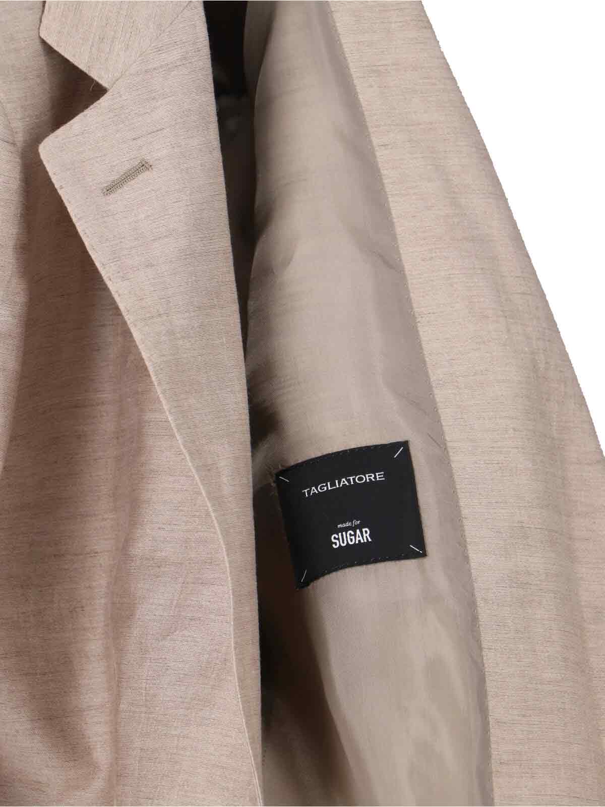 Adrianne Single-Breasted Suit – Beige