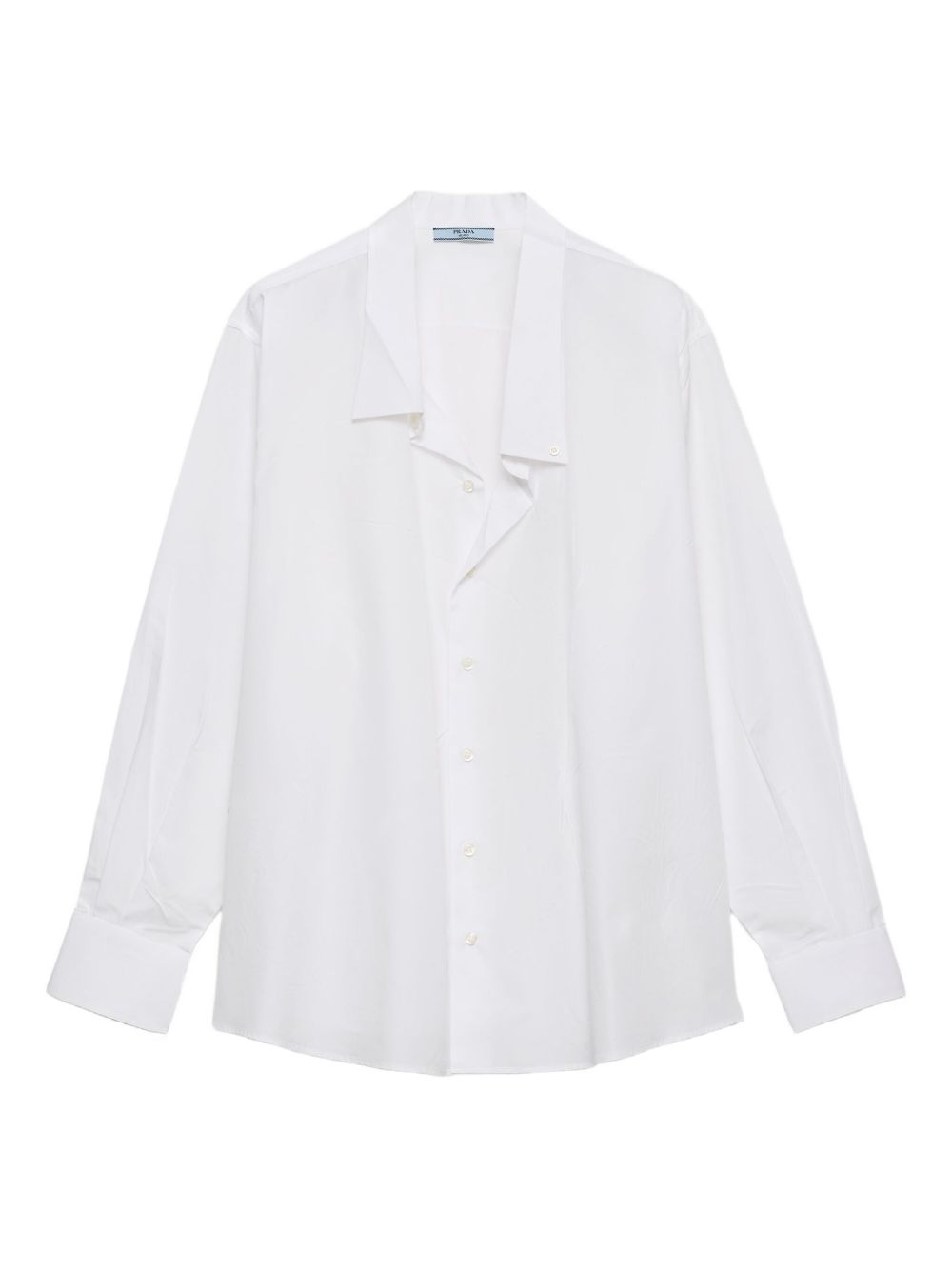 Timeless White Cotton Shirt With Pointed Collar