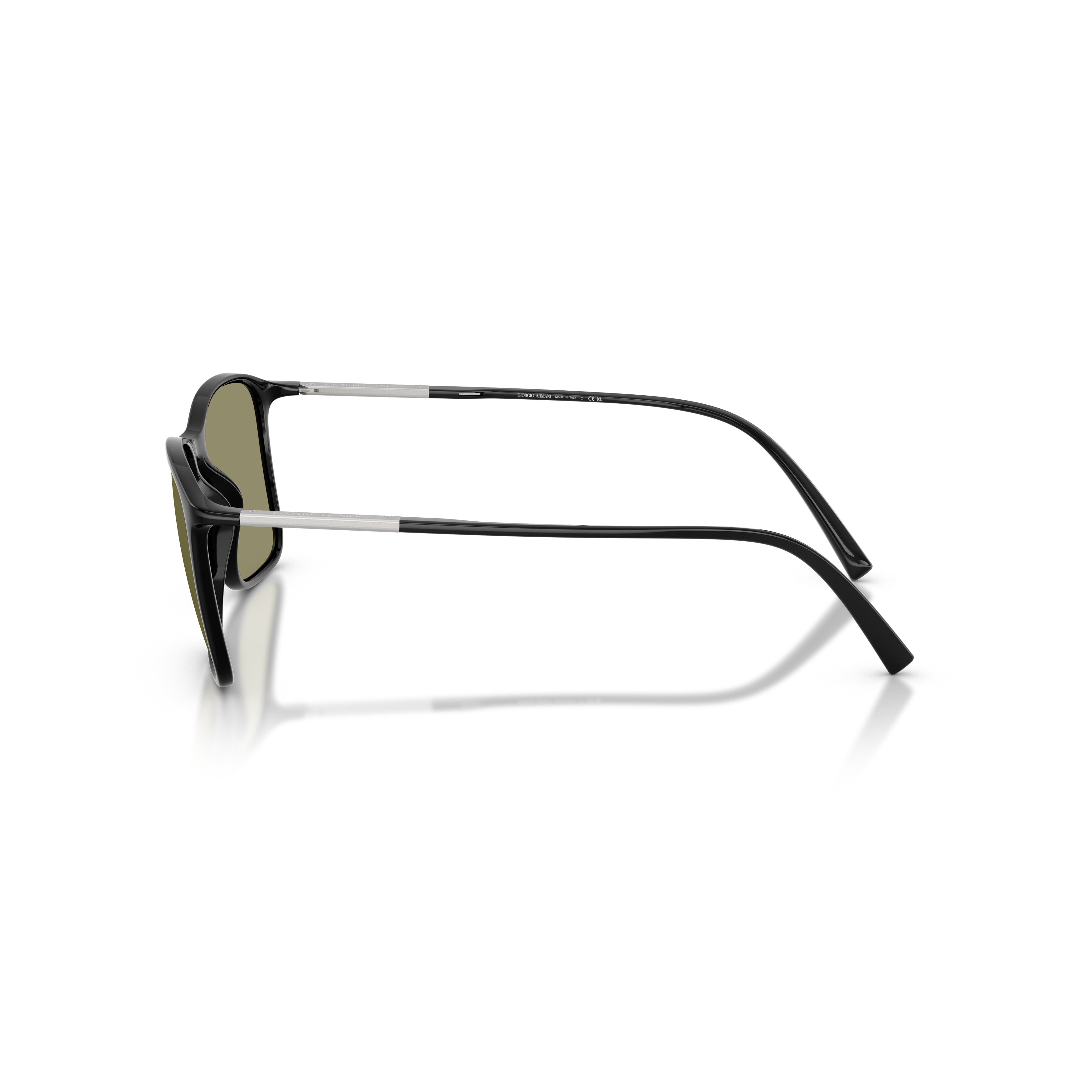 0ar8231u Rectangular Frame Sunglasses with Olive Green Lenses