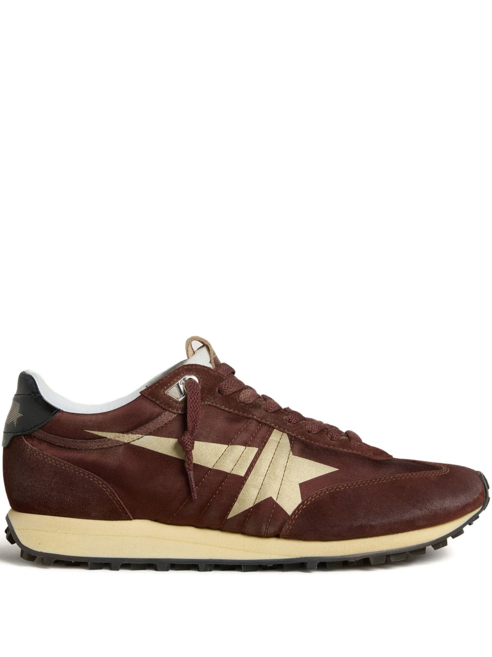 Silk And Nylon Panelled Lace Sneakers
