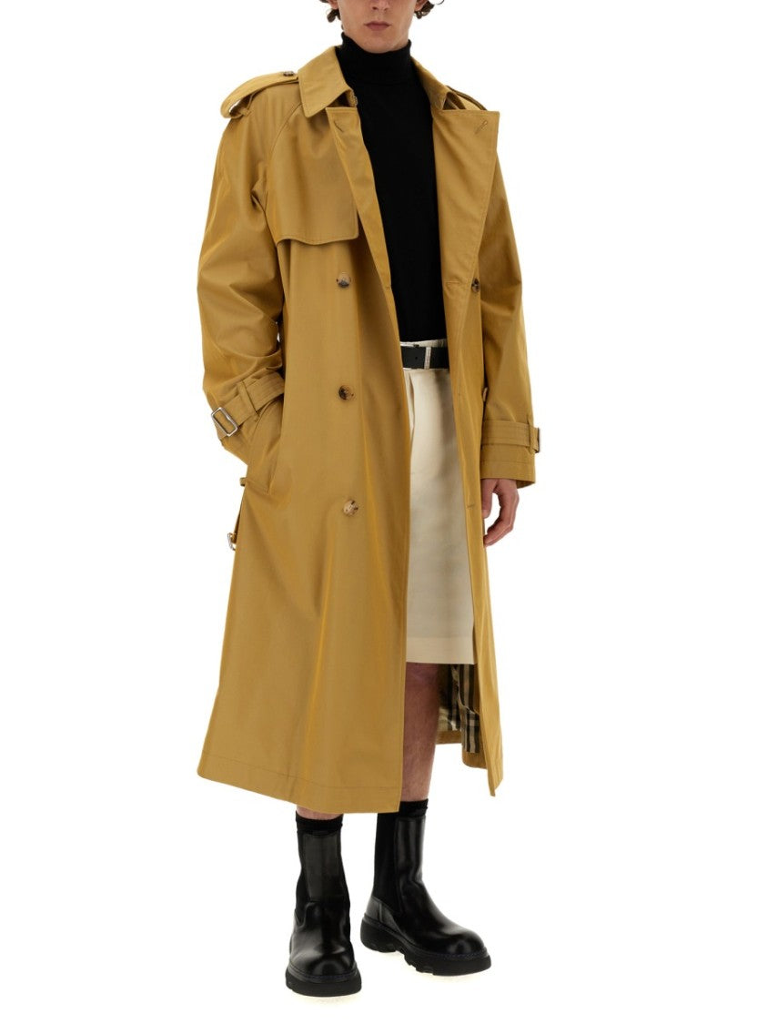 Trench Coat With Double-Breasted Design