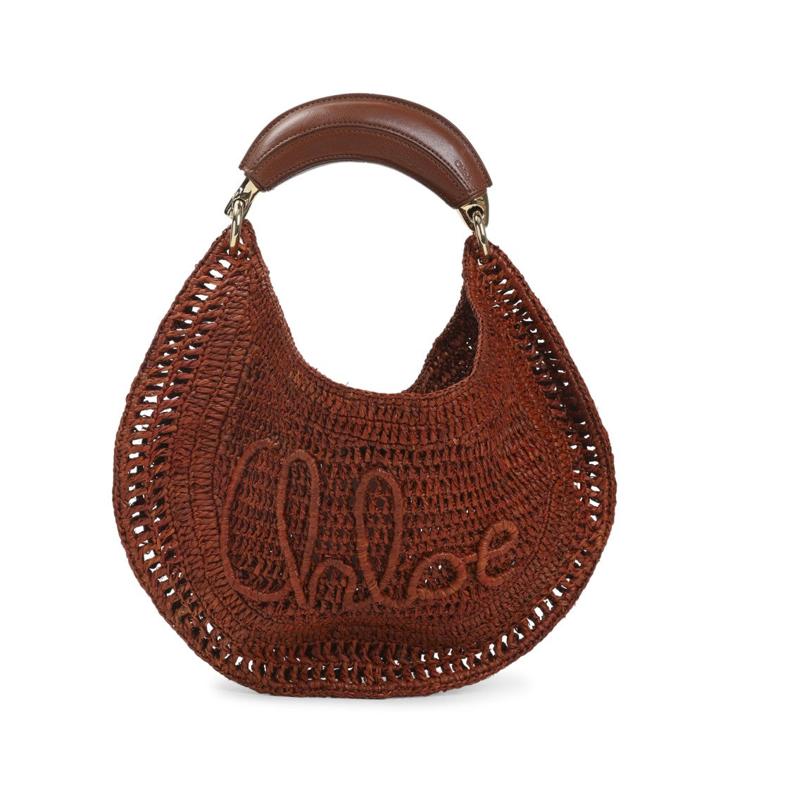 Handwoven Raffia Hobo Bag