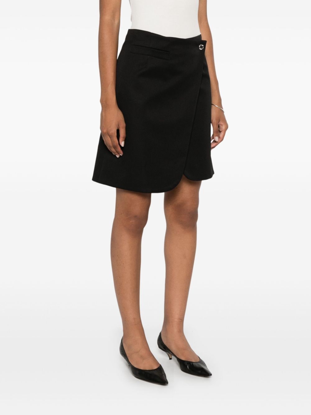 Asymmetric Wraparound Skirt