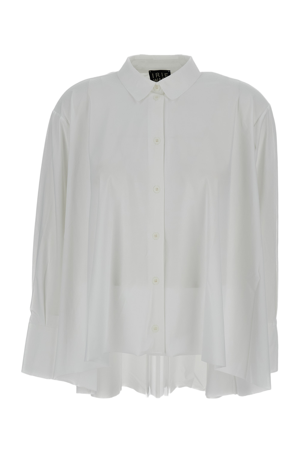 Crisp White Shirt with Structured Collar and Button-Down Front