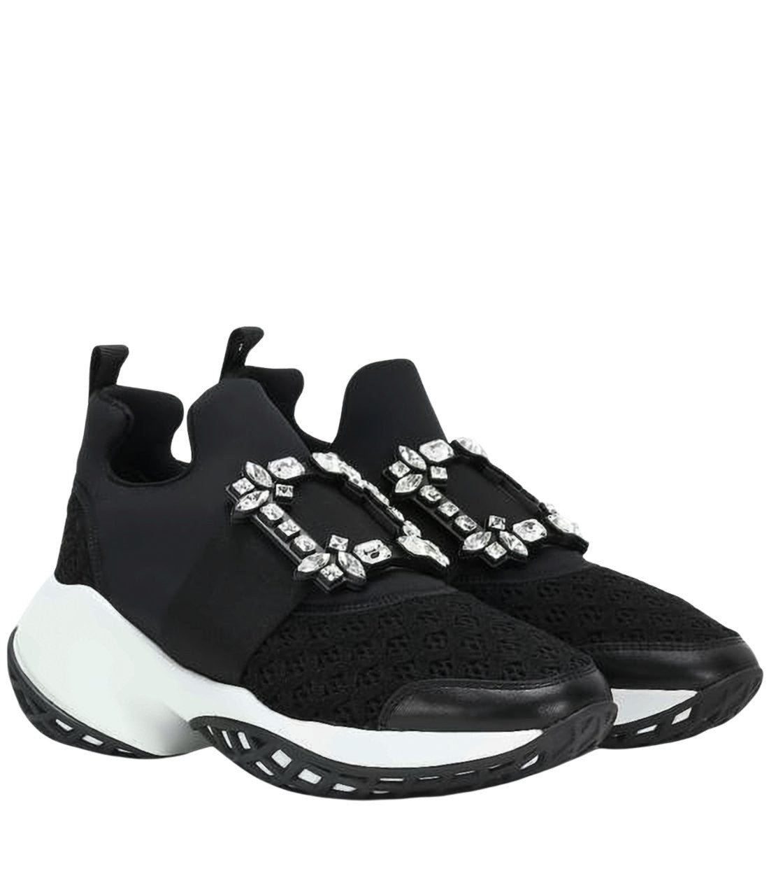 Roger Vivier Black Mesh Sneakers