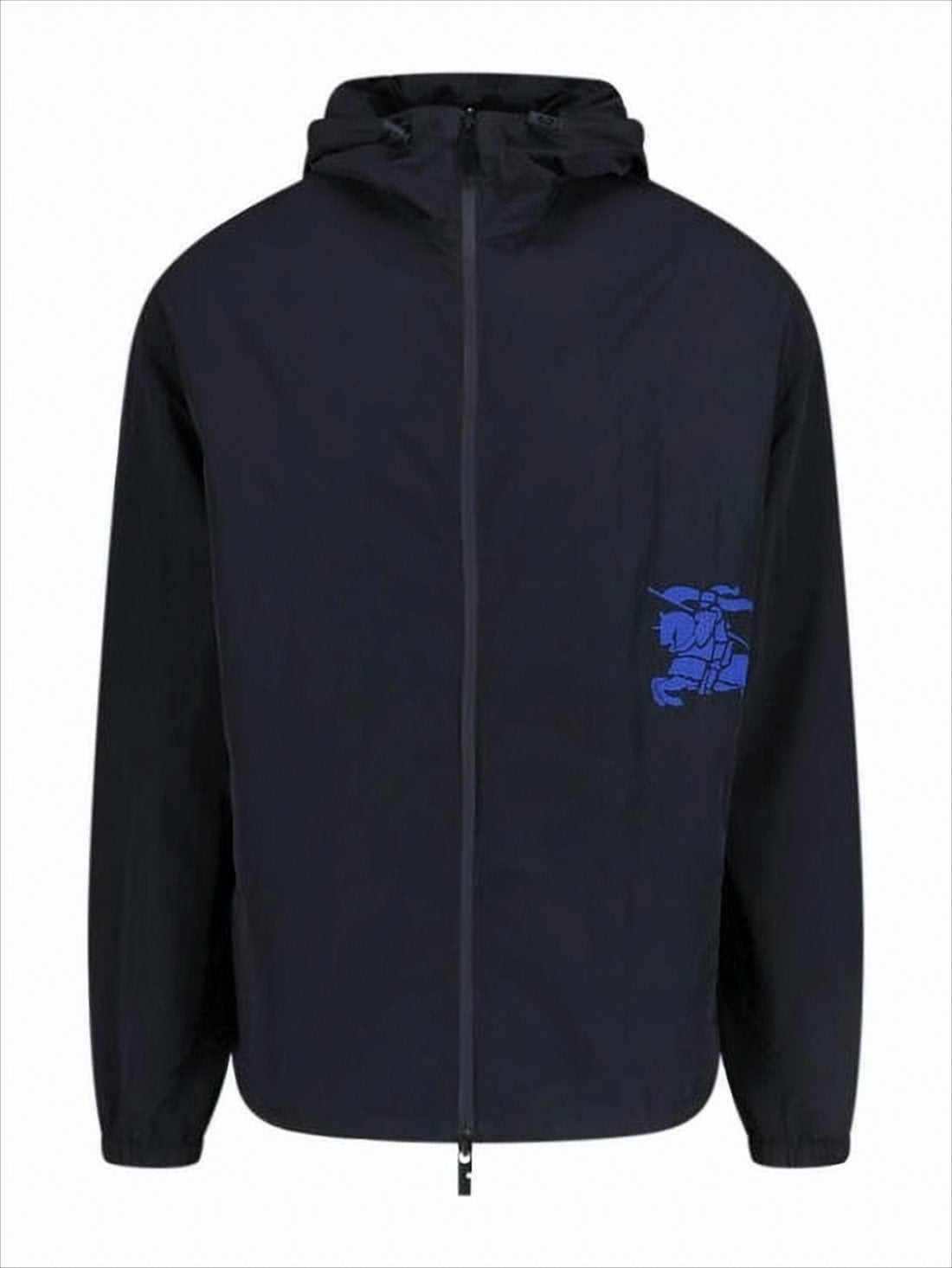 Lightweight Nylon Jacket with Attached Hood