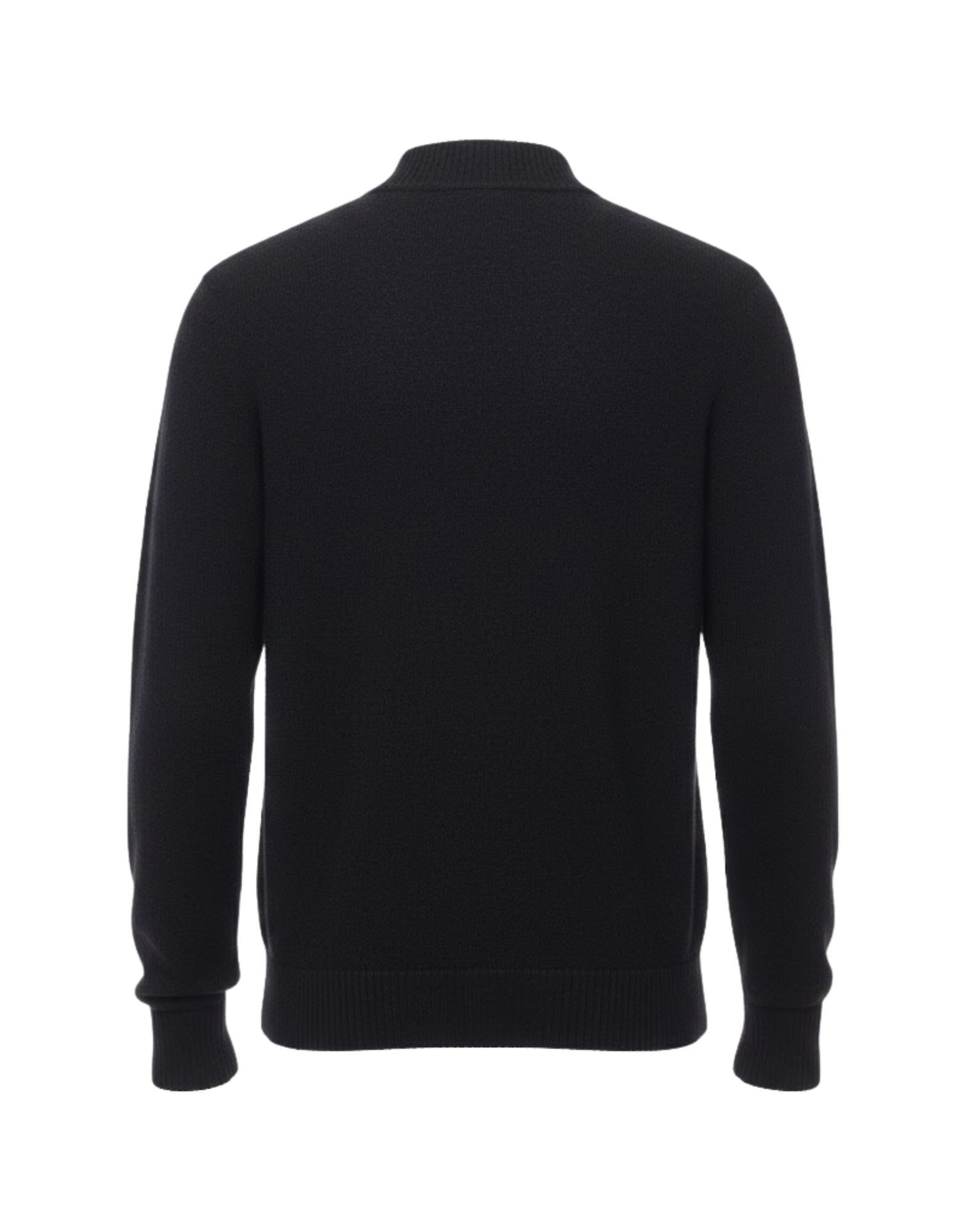 Black Brushed Crewneck Sweater