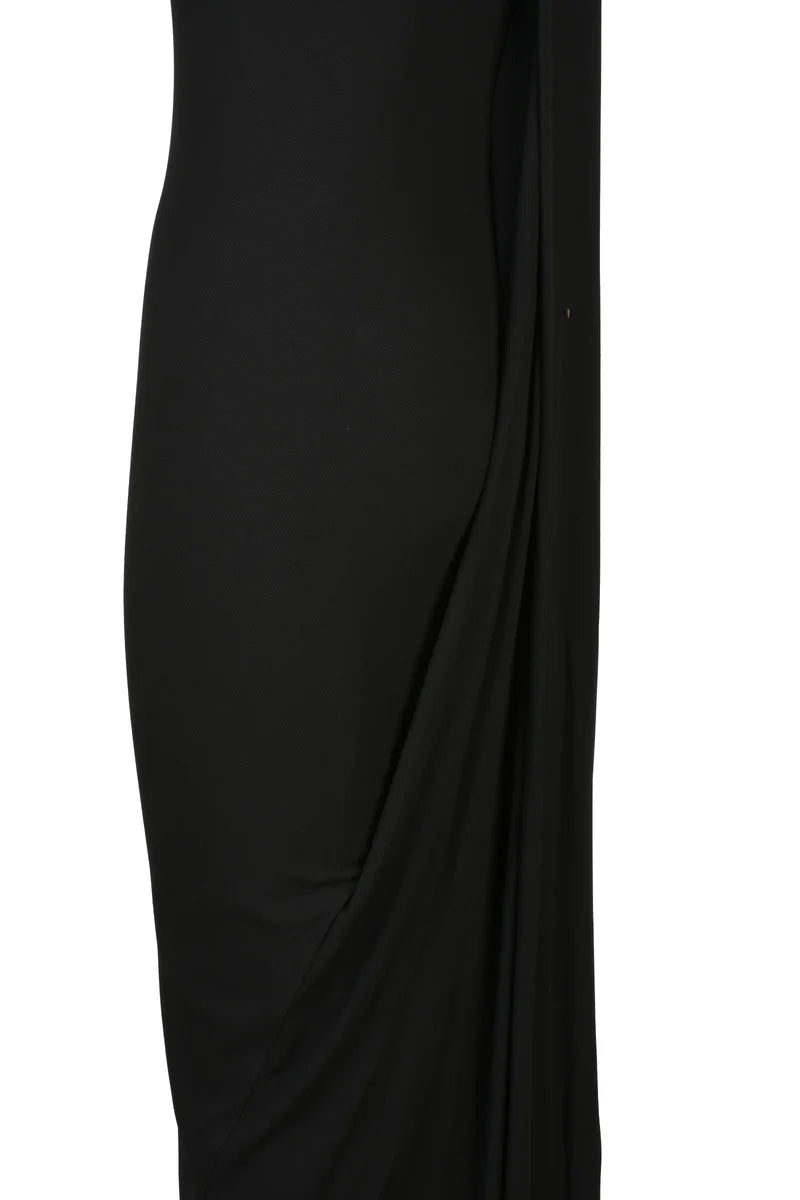 Long Jersey Dress - Black