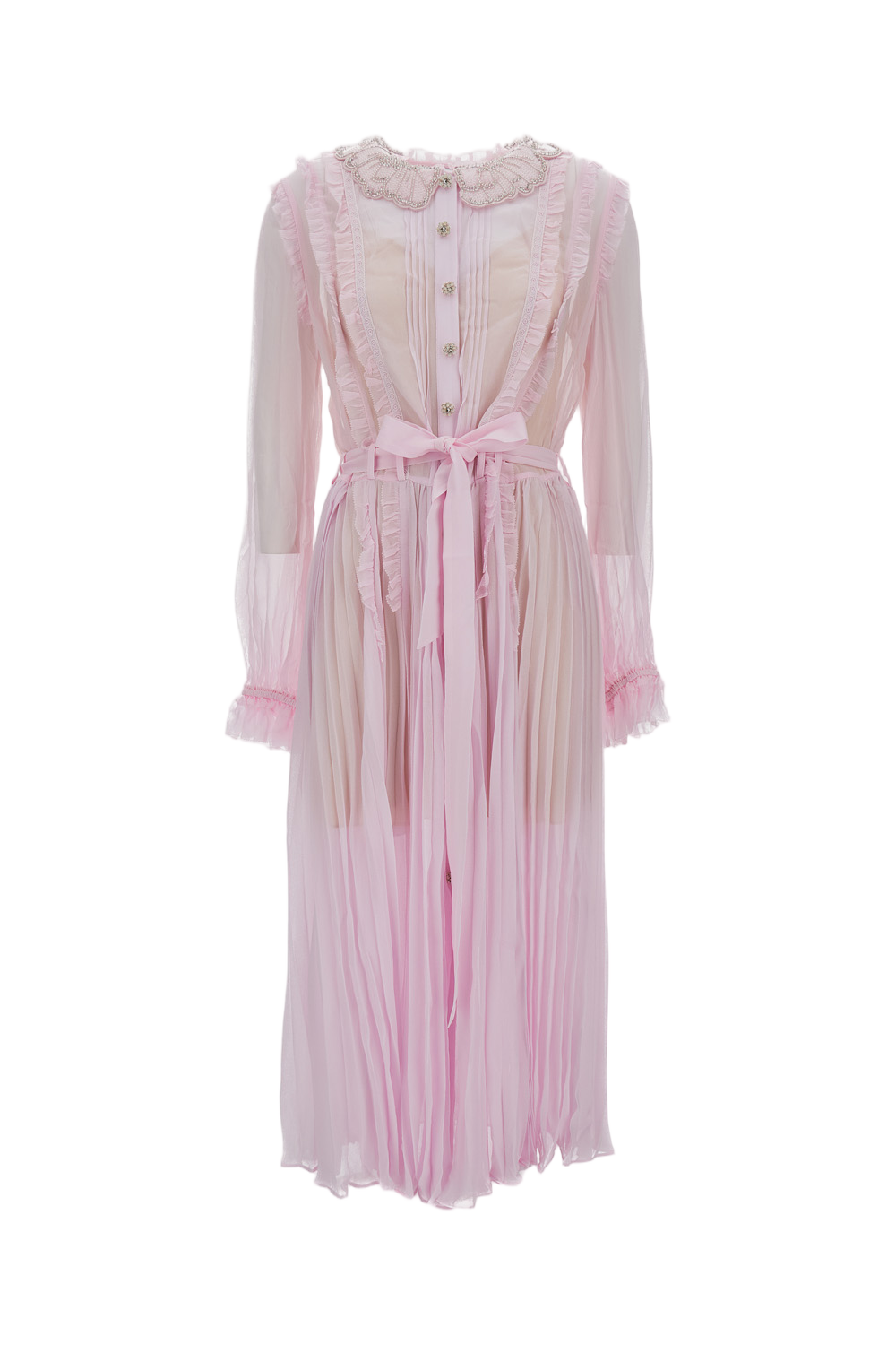 Pleated Midi Dress