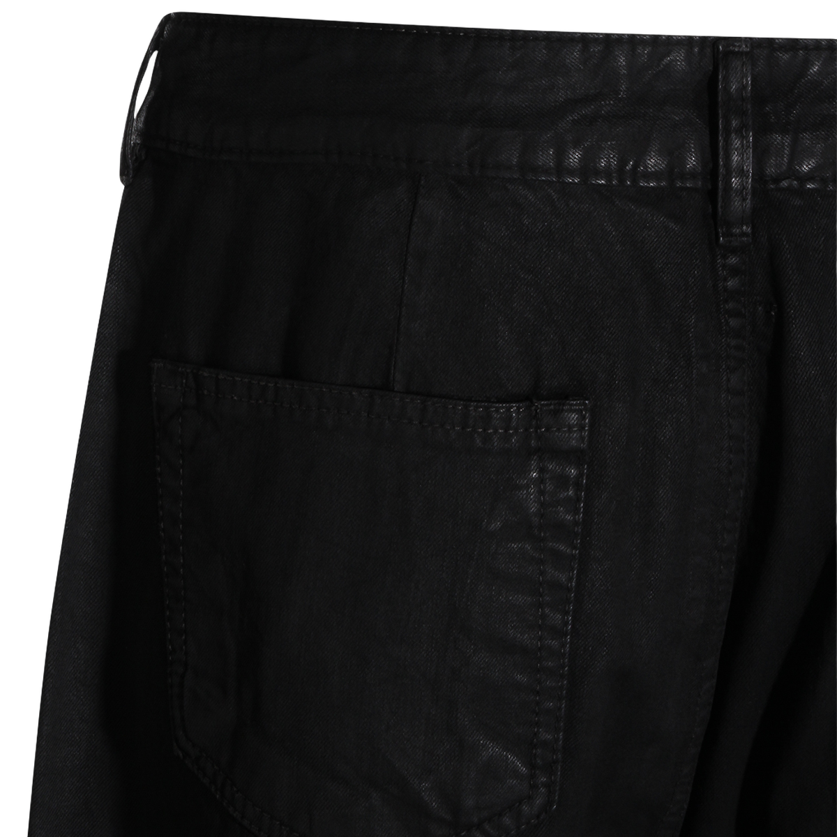 Straight-Leg Trousers with Clean Waistband