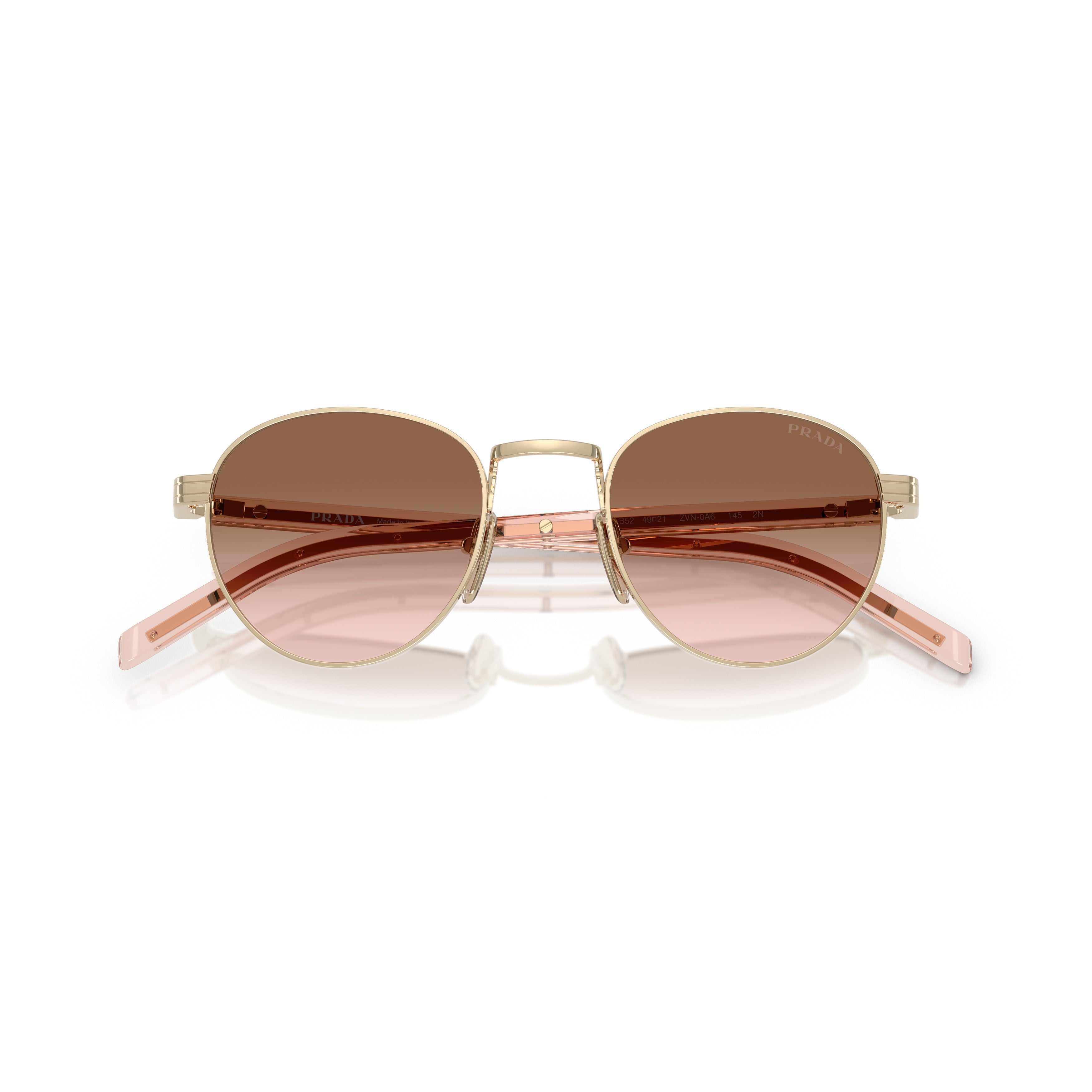0pr B52s Round Gradient Brown Lens Sunglasses