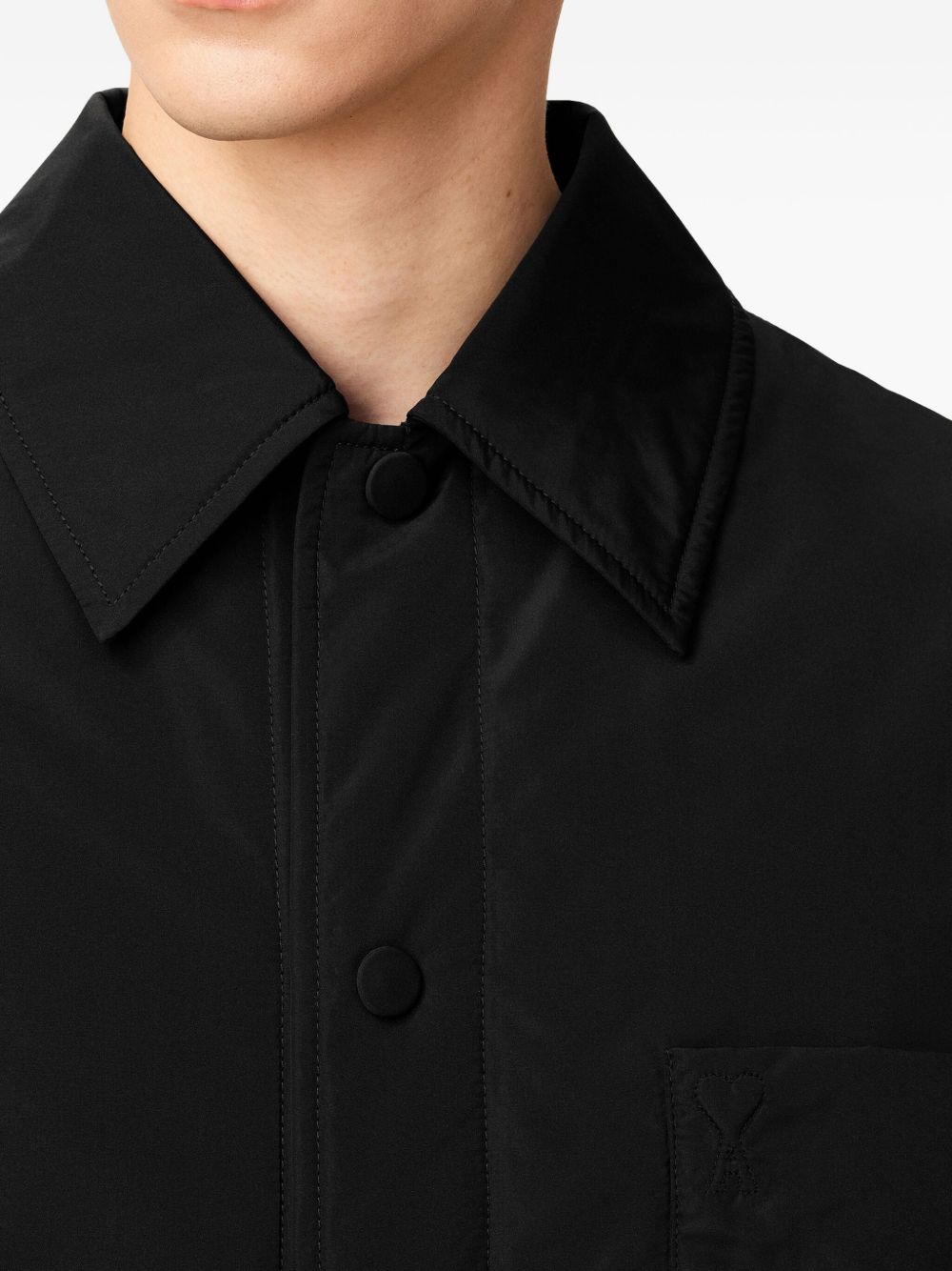 Padded Black Casual Jacket