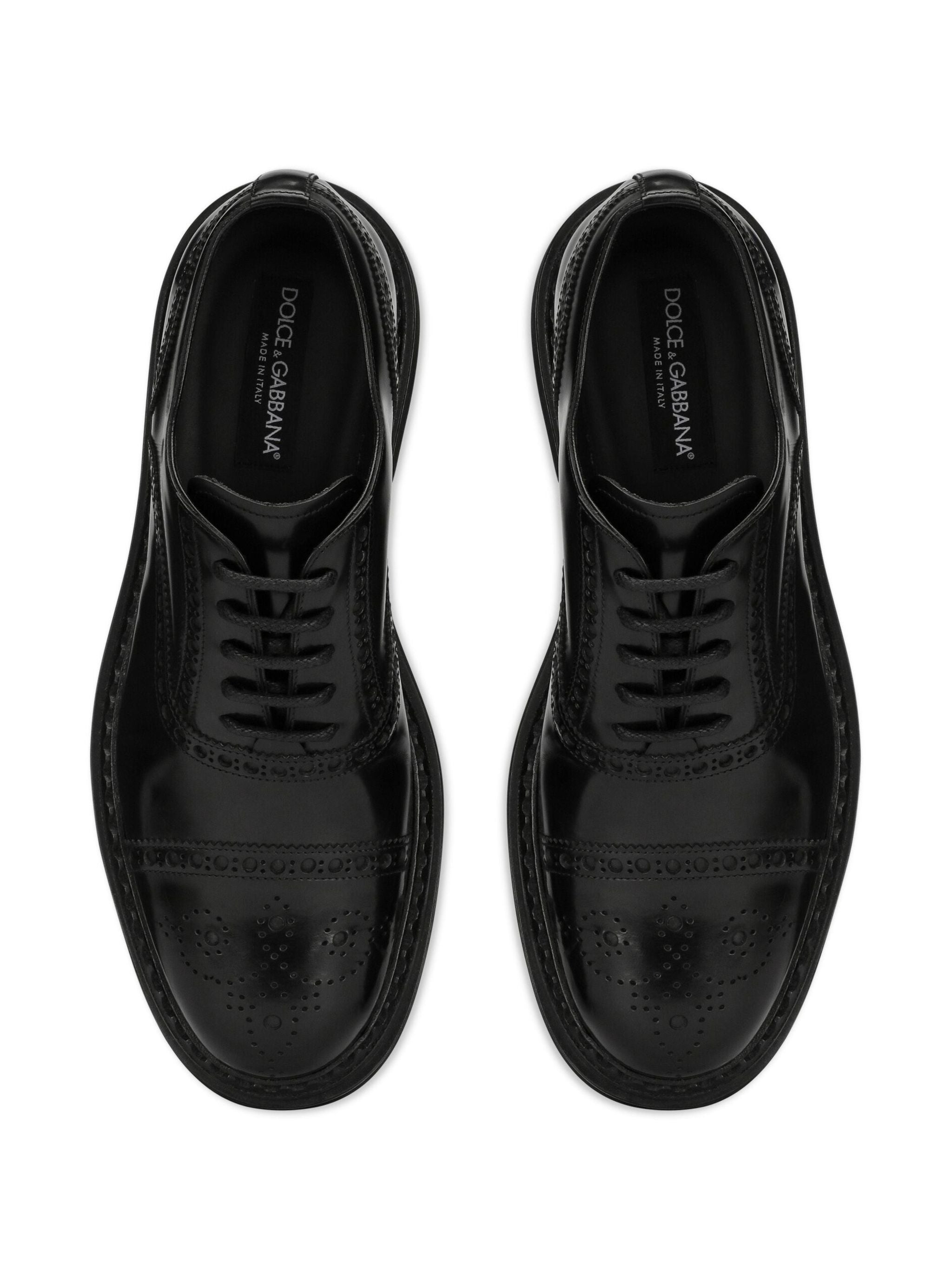Day Classic Black Polished Leather Oxfords