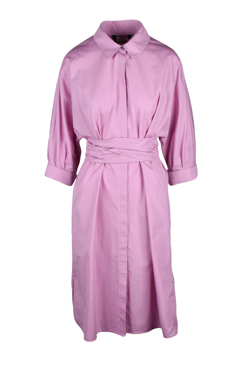 Puff Sleeve Midi Dress