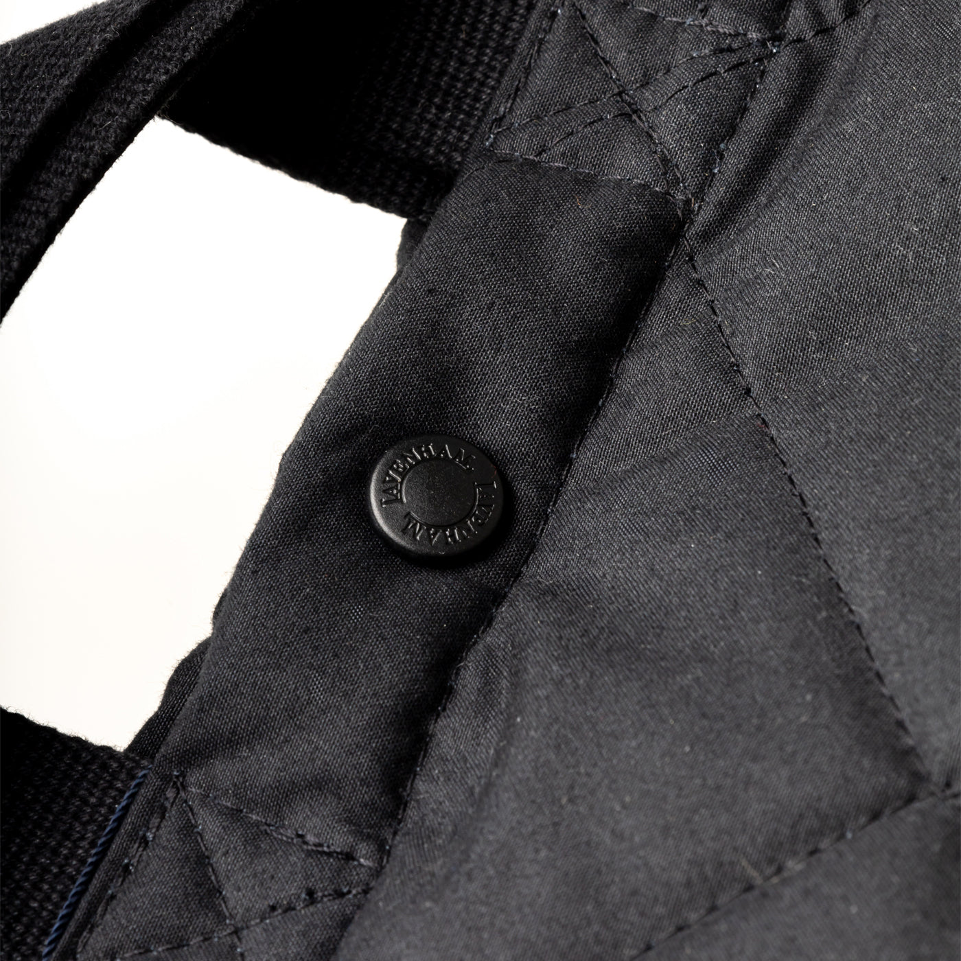 Quilted Black Tote Bag