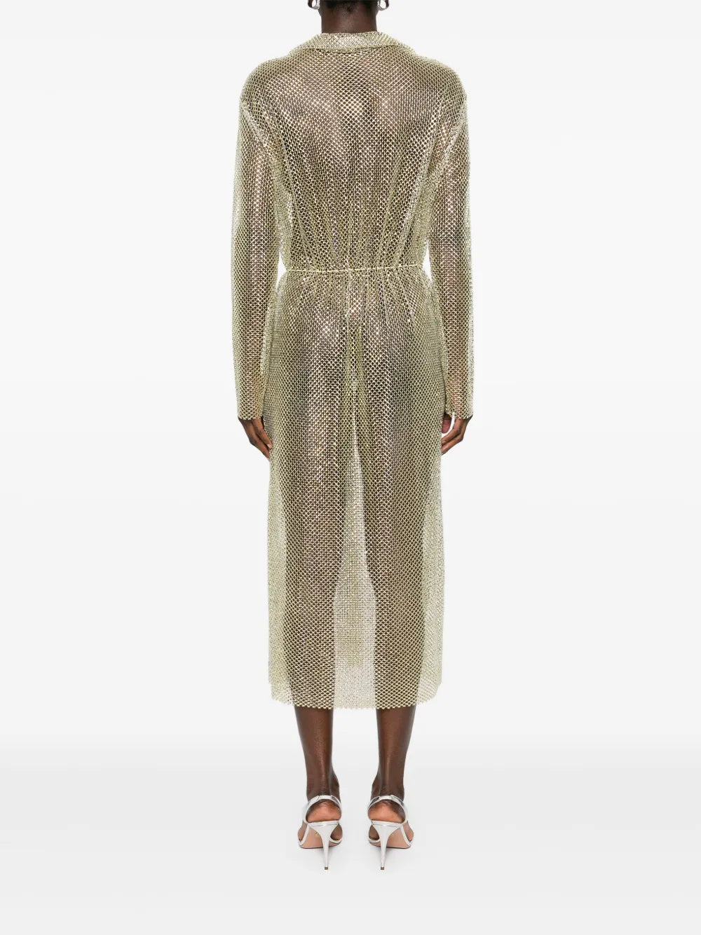 Flowing Silhouette Dress with Design