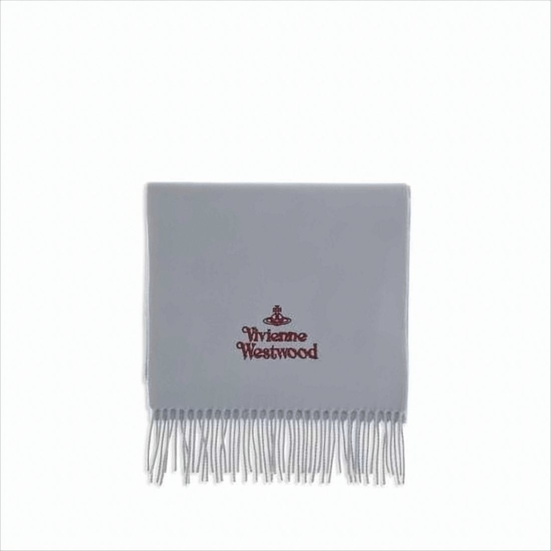 Embroidered Logo Wool Scarf