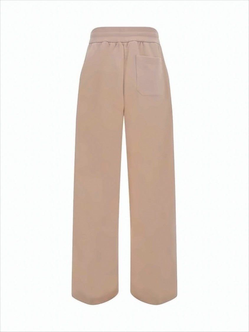 Relaxed Fit Cotton Straight Pants