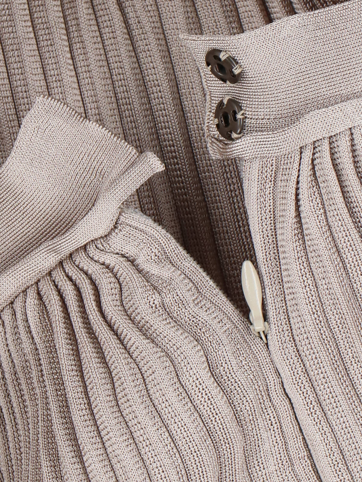Pleated Maxi Skirt Grey