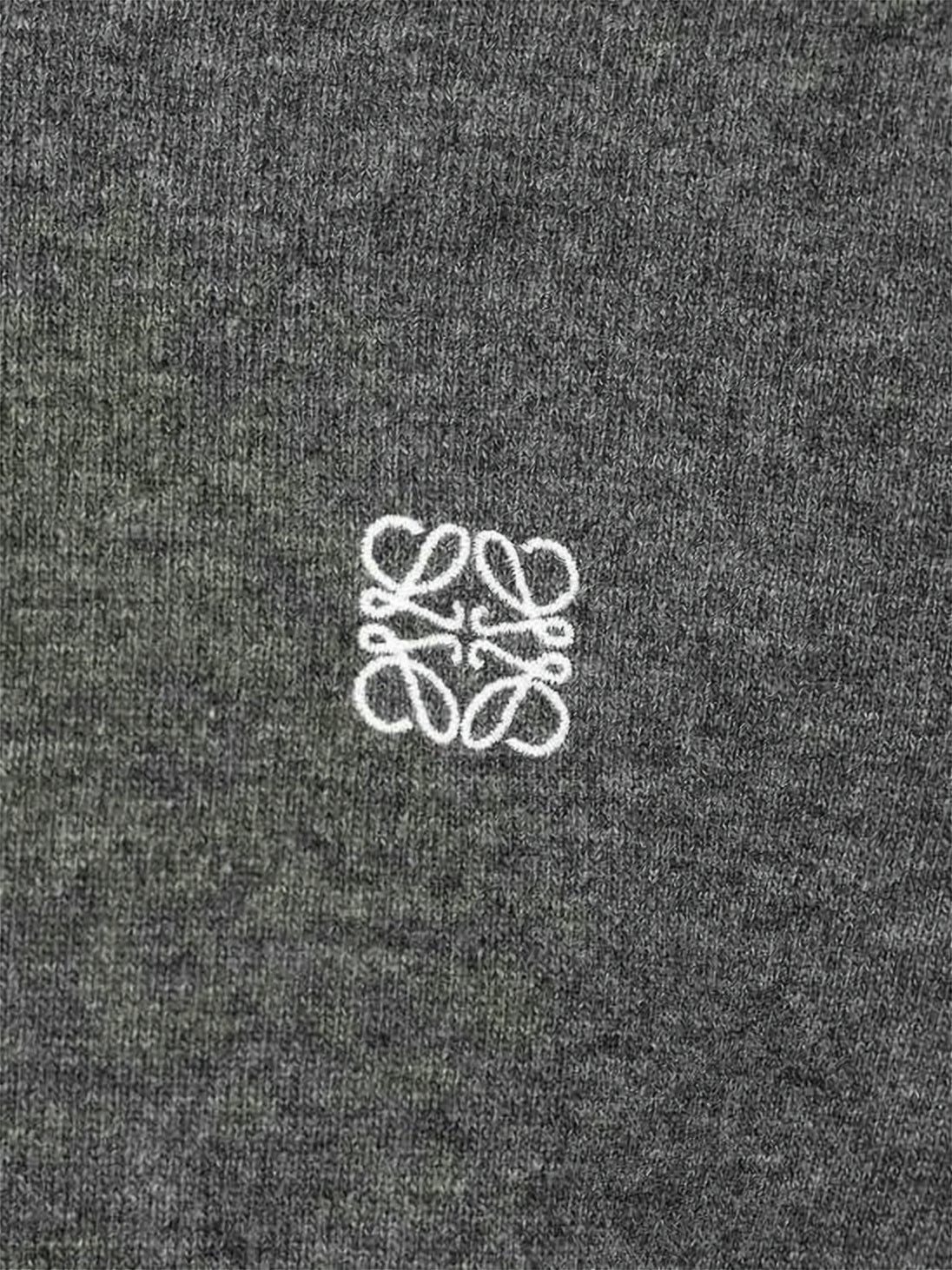 Grey Relaxed Fit Wool Blend Sweater