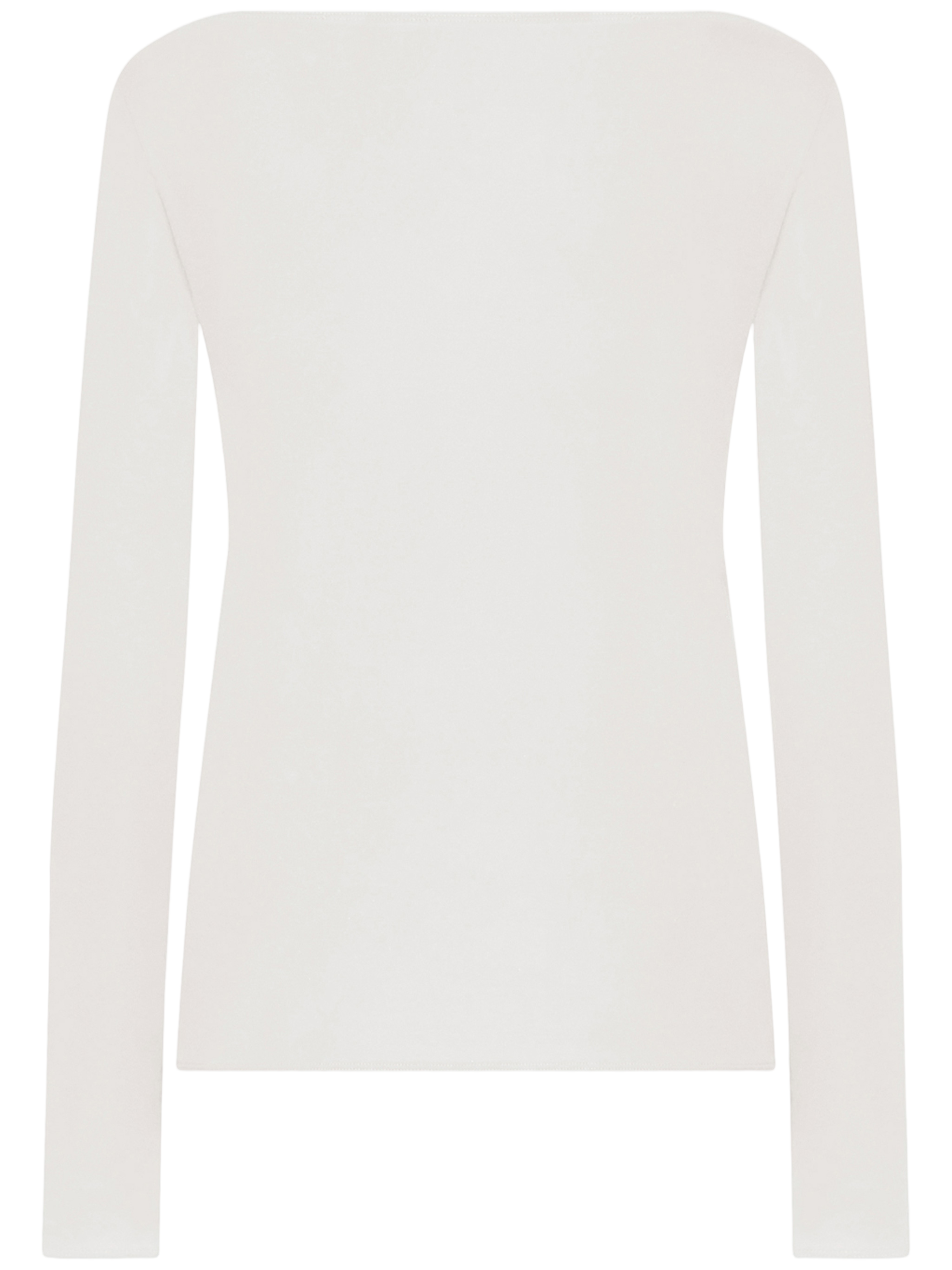 White Pure Top Long-Sleeve Seamless Top