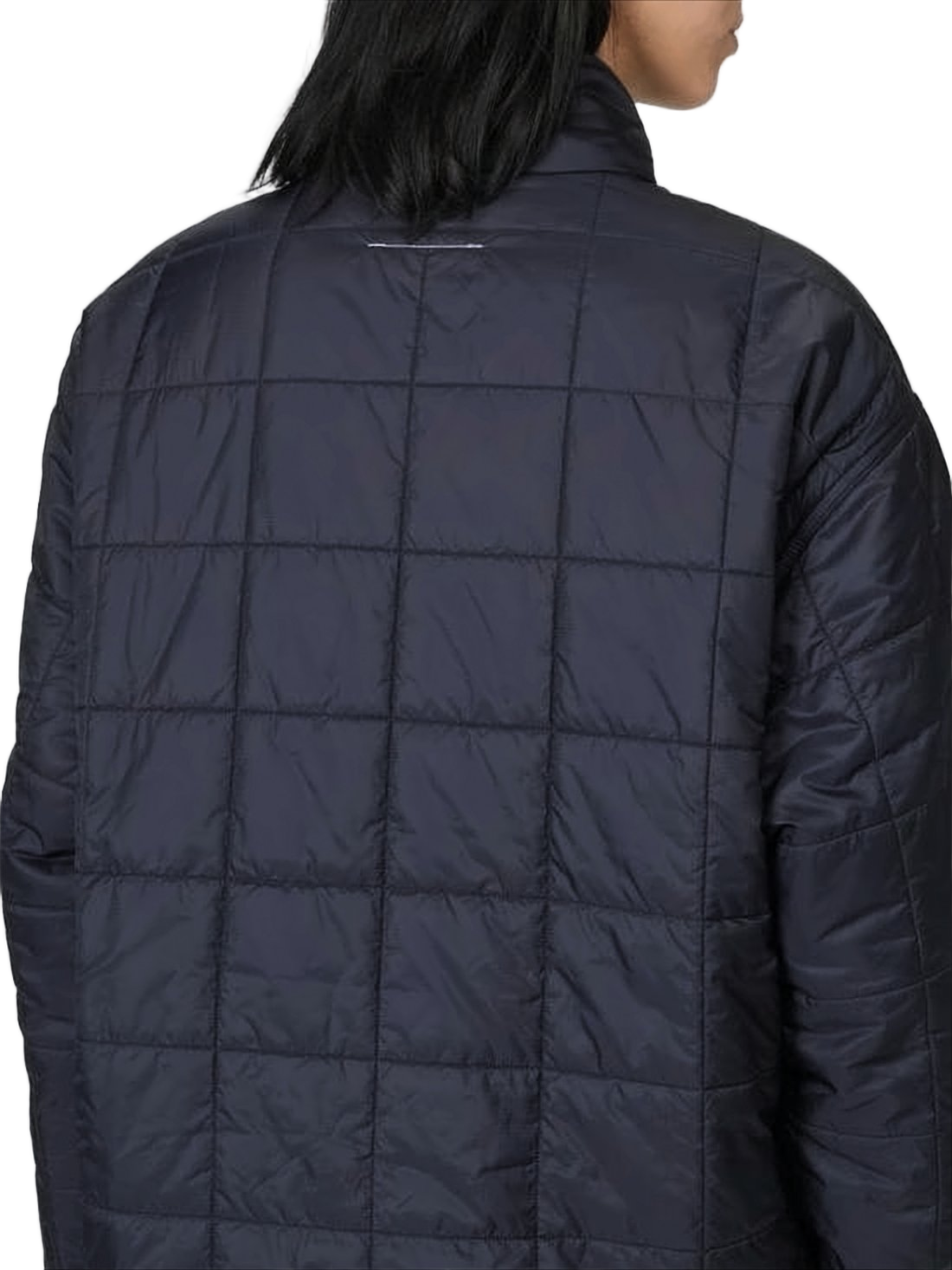 Quilted Pullover with High Turtleneck