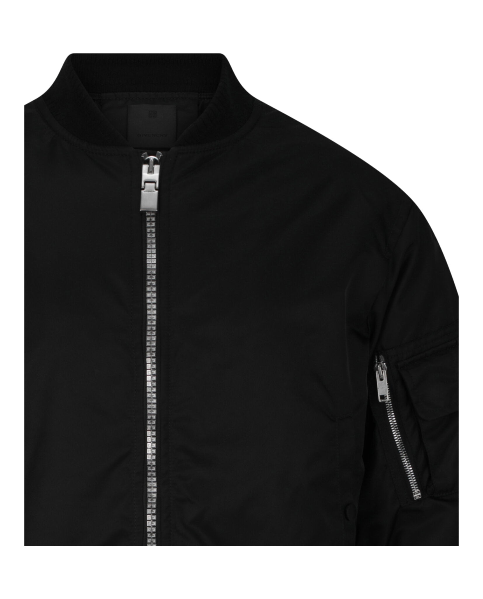 Front-Zip Bomber Jacket with 4G Motif