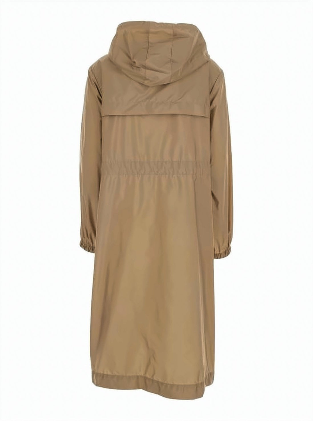 Short Brown Polyamide Moncler Jacket with Relaxed Fit