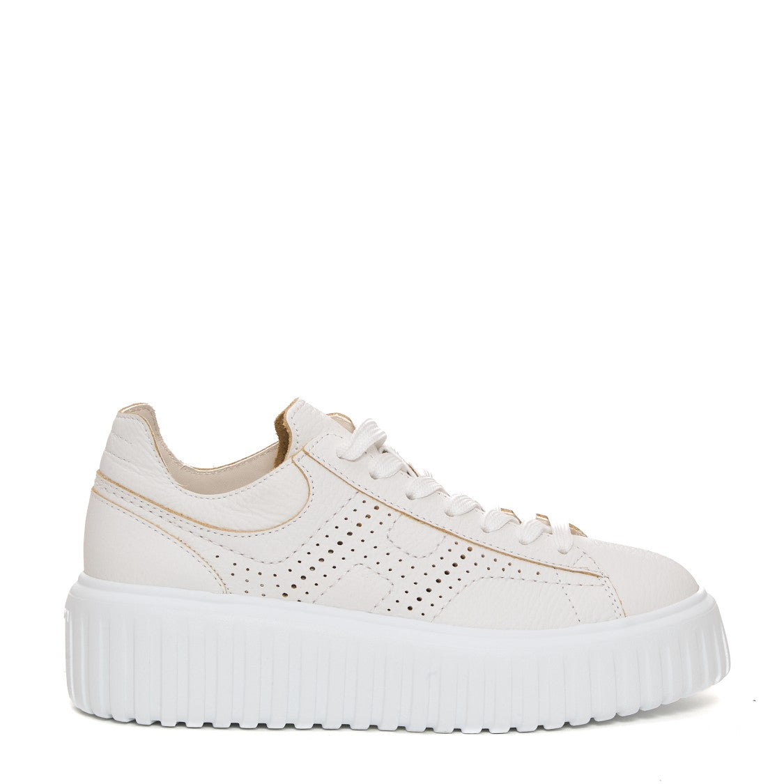 H Stripes Sneakers with Chunky Platform Sole