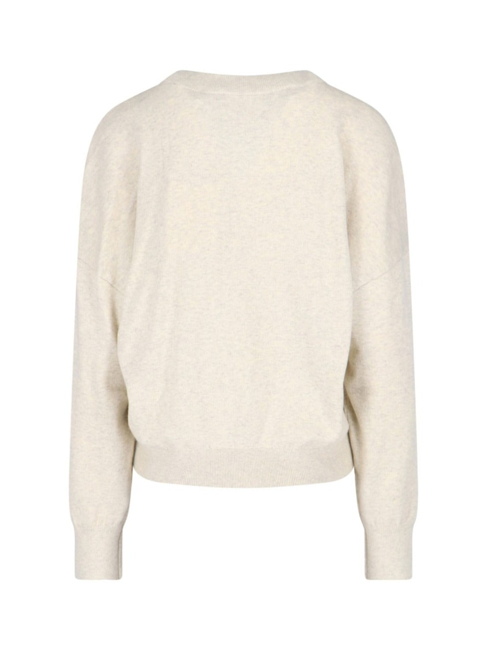 Relaxed Fit Knit Sweater With Ribbed Details