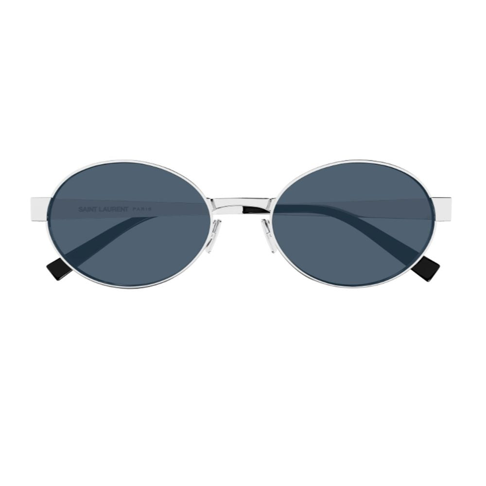Sl 692 Linea Sl Logo Oval Silver Metal Sunglasses