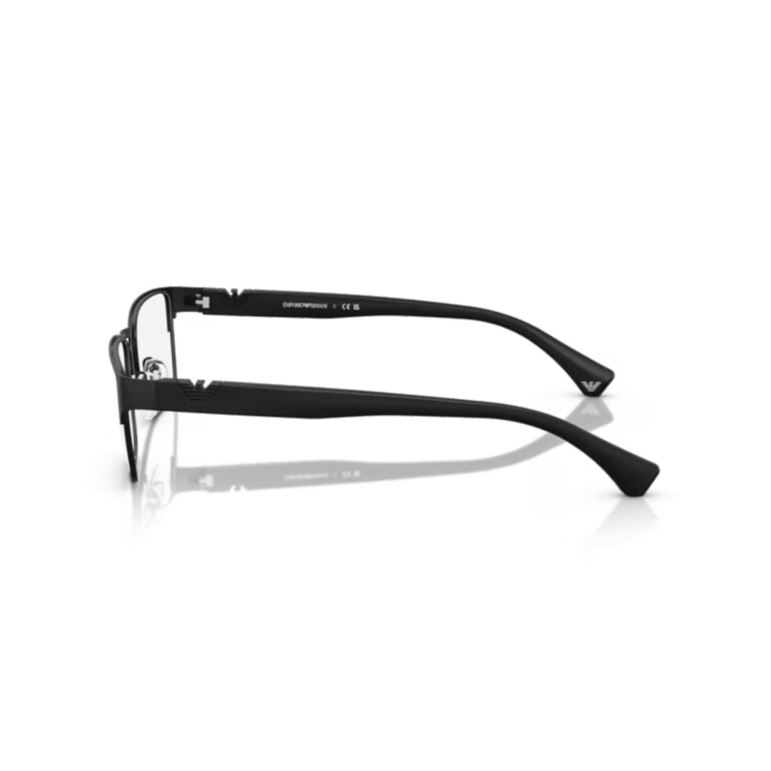 0ea1027 Rectangular Frame Metal Rim Eyeglasses with Adjustable Nose Pads