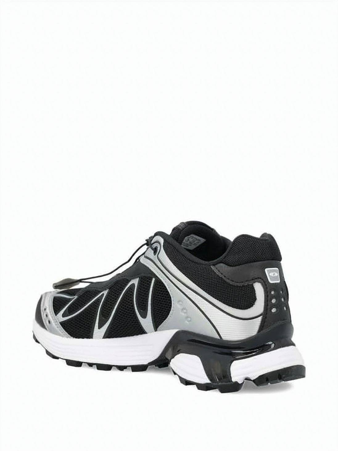 Dynamic Black Textile Sneakers