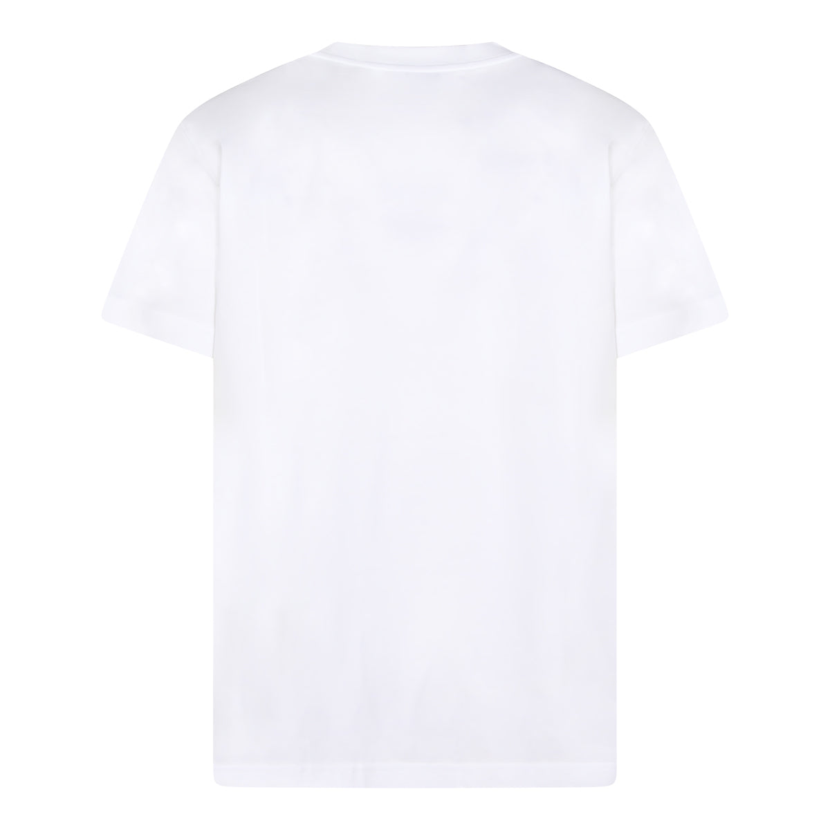 White Short-Sleeve T-Shirt with Bold Arched Print