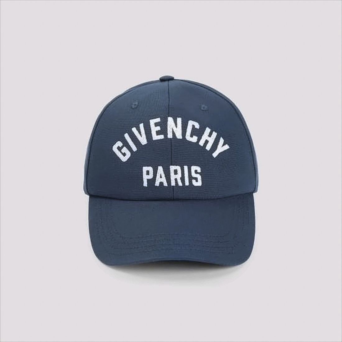 Structured Cotton Baseball Cap with Arched Embroidery