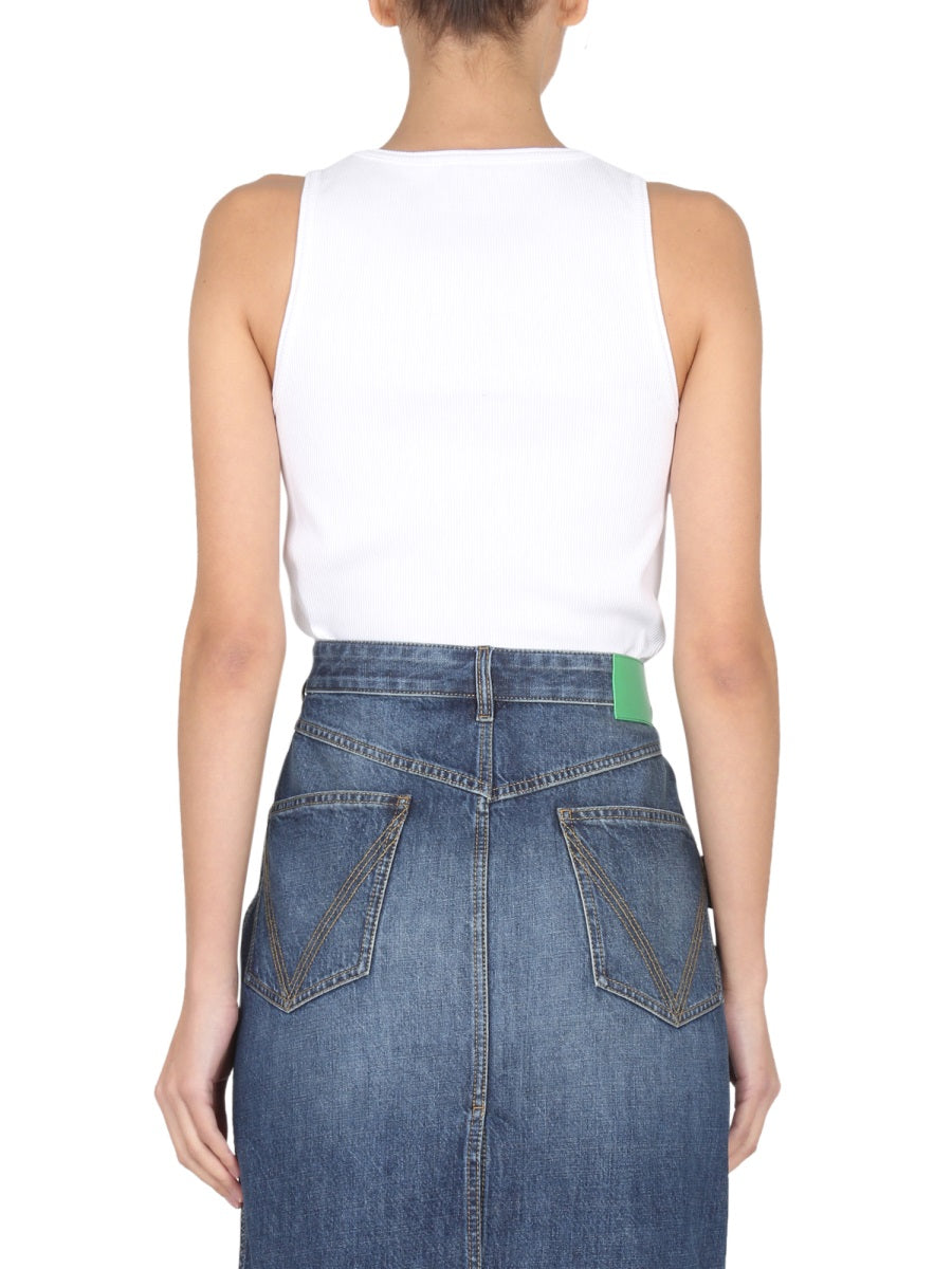 Ribbed Slim-fit Cotton Long-sleeved Top