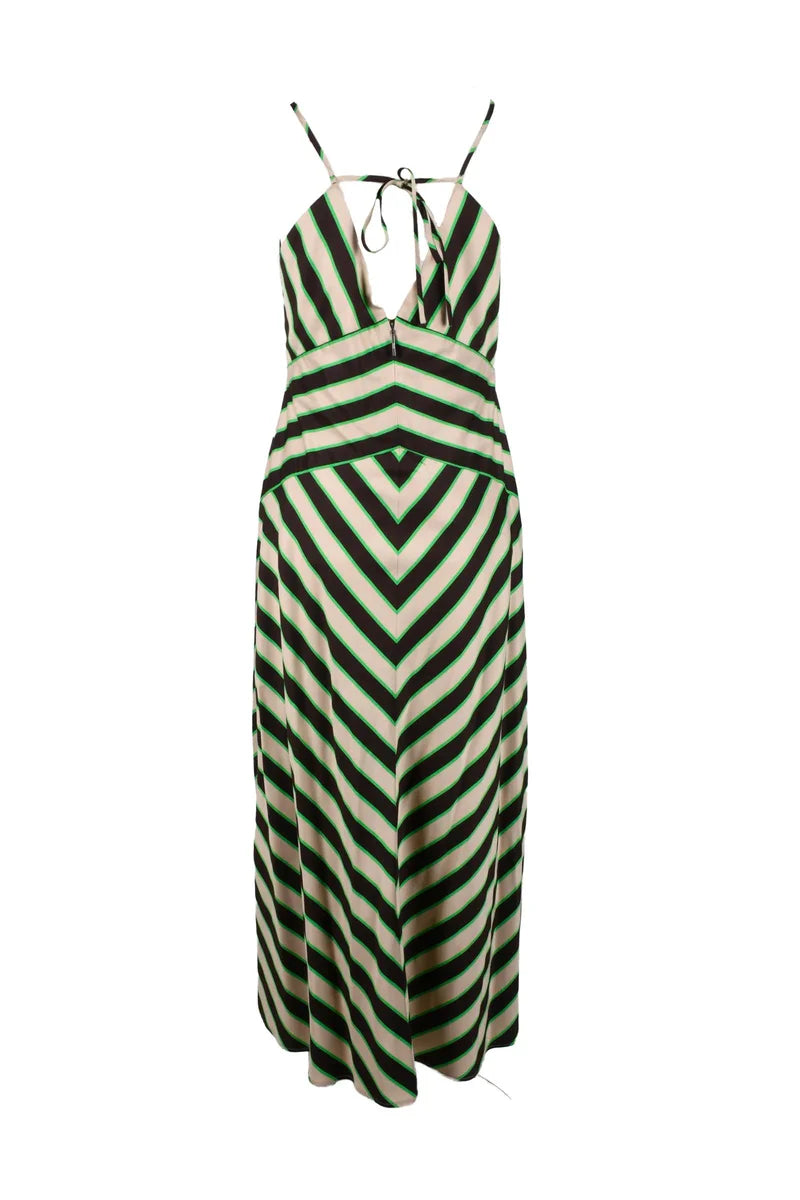 Long Dress - Beige/Black