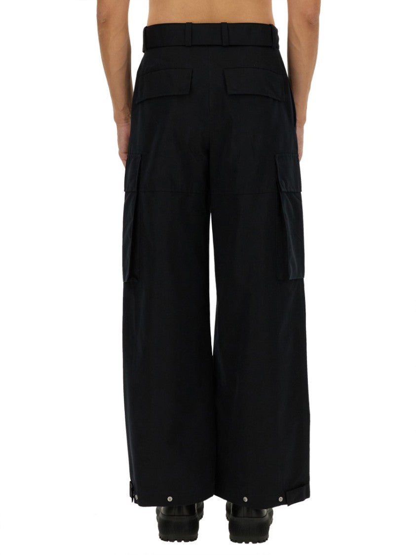 Wide-Leg Cargo Pants With Utility Pockets