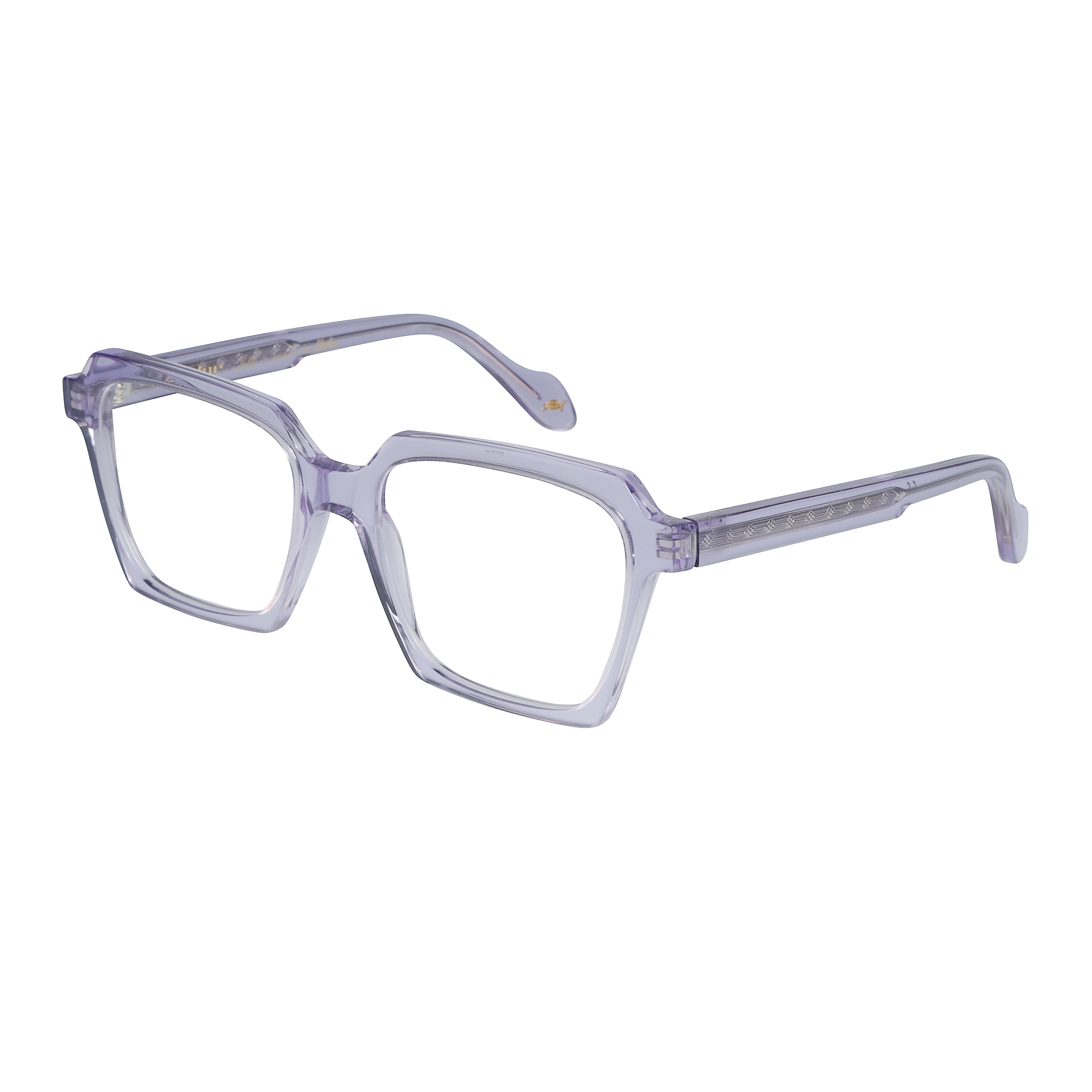 Kallima Light Translucent Light Purple Geometric Eyeglasses