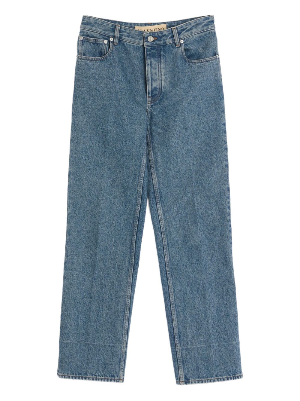 Straight-Leg Denim Jeans