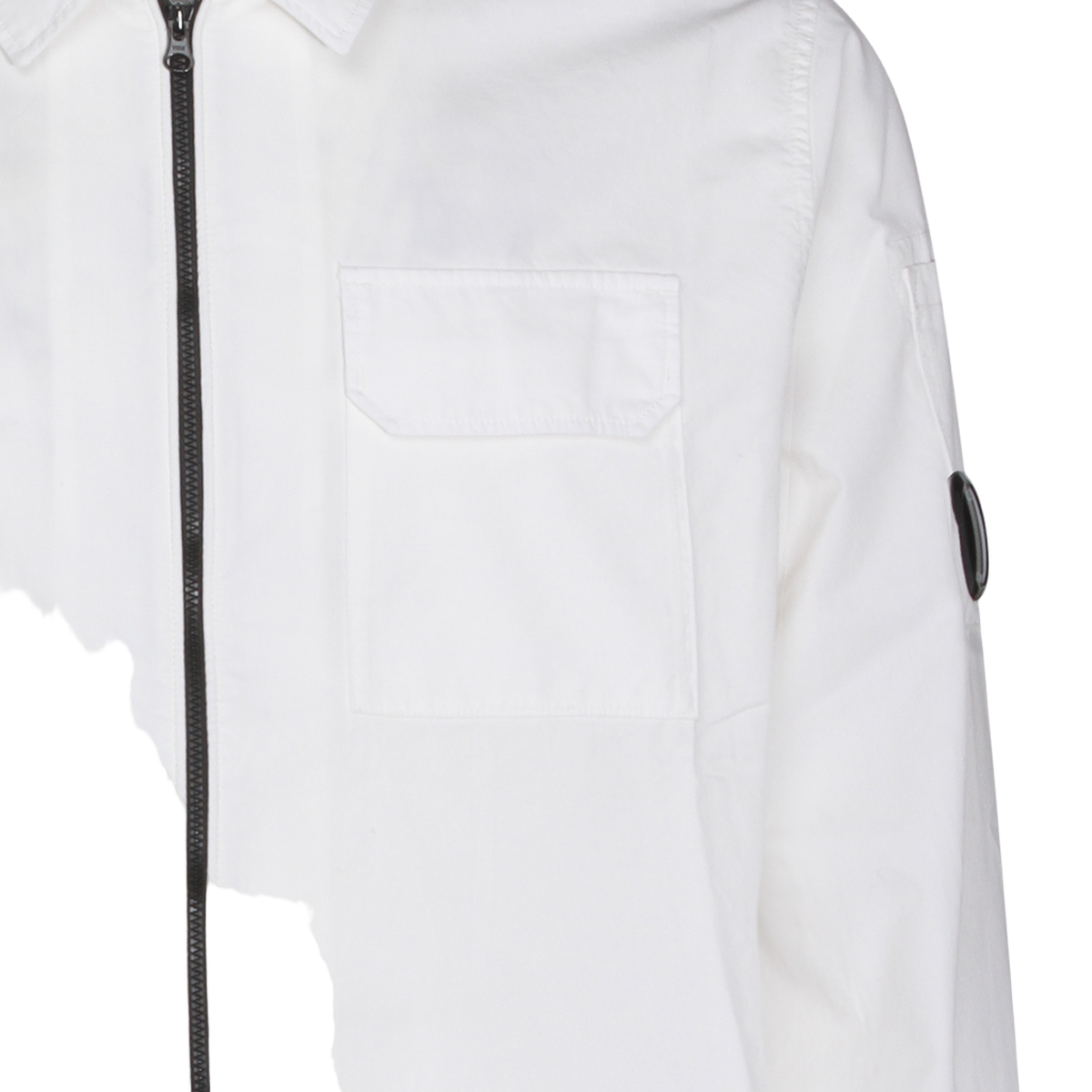 Long Sleeve Casual Shirt with Zip Closure