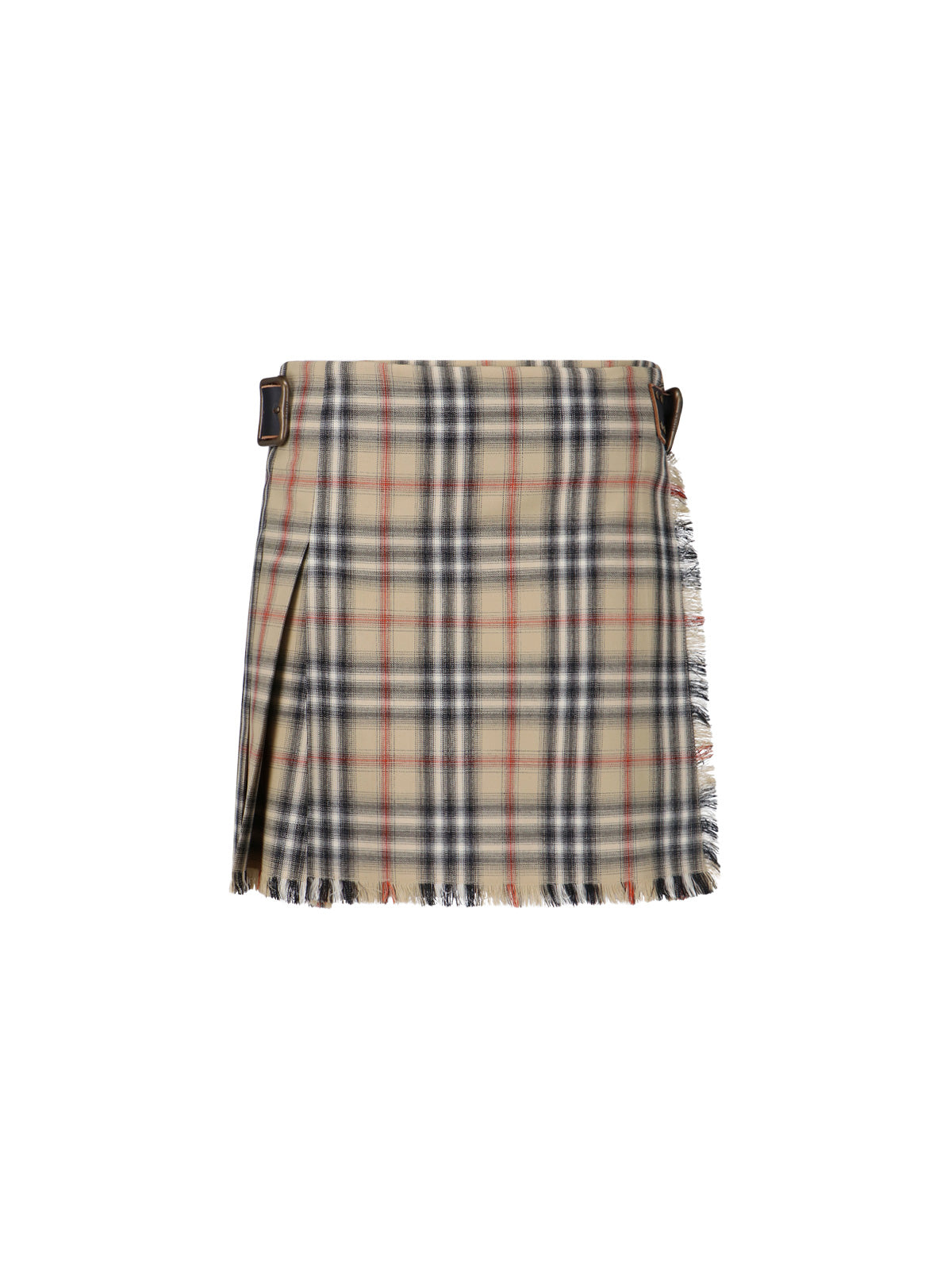 "Check" Mini Kilt – Beige