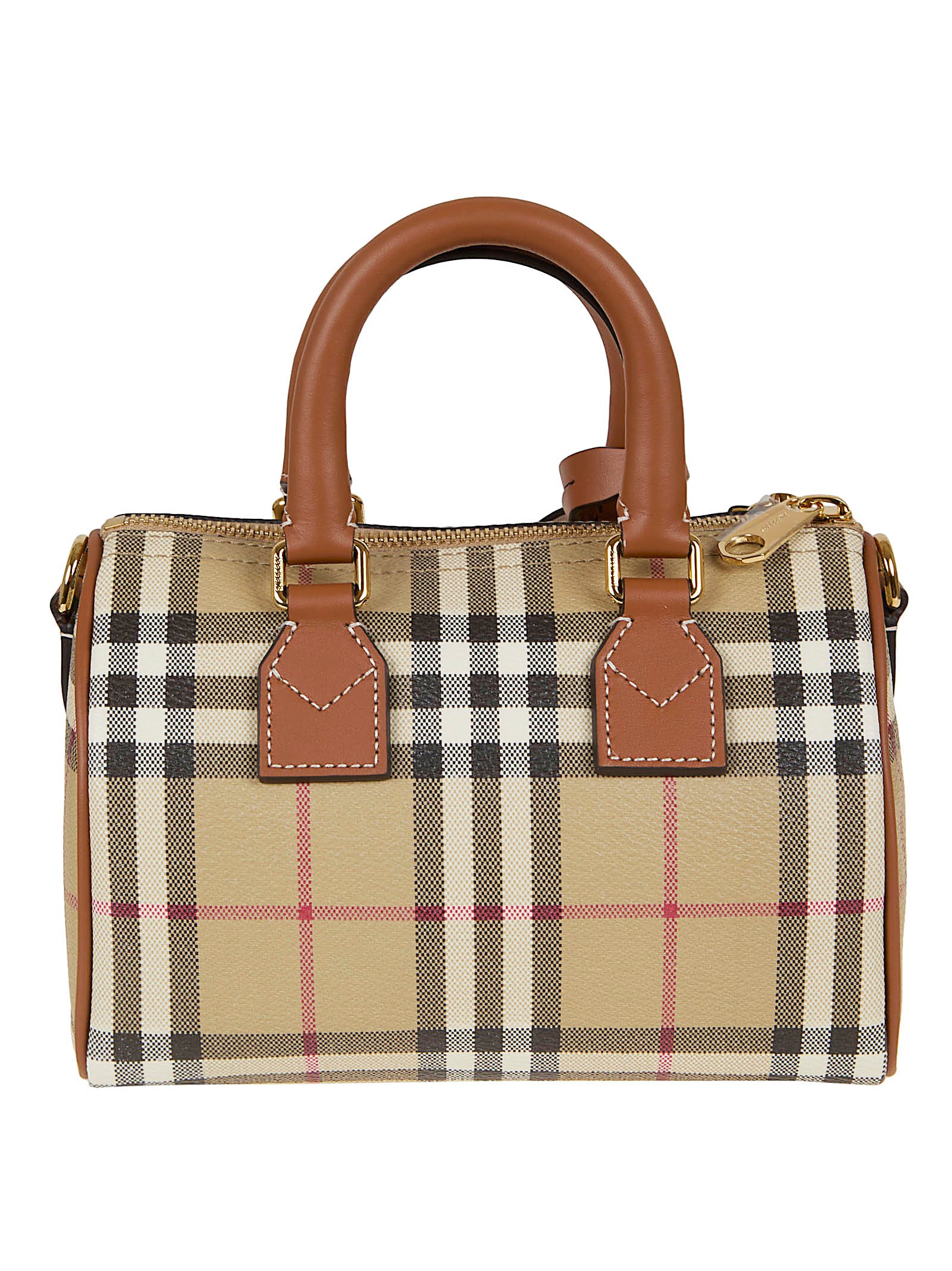 Checkered Structured Handbag