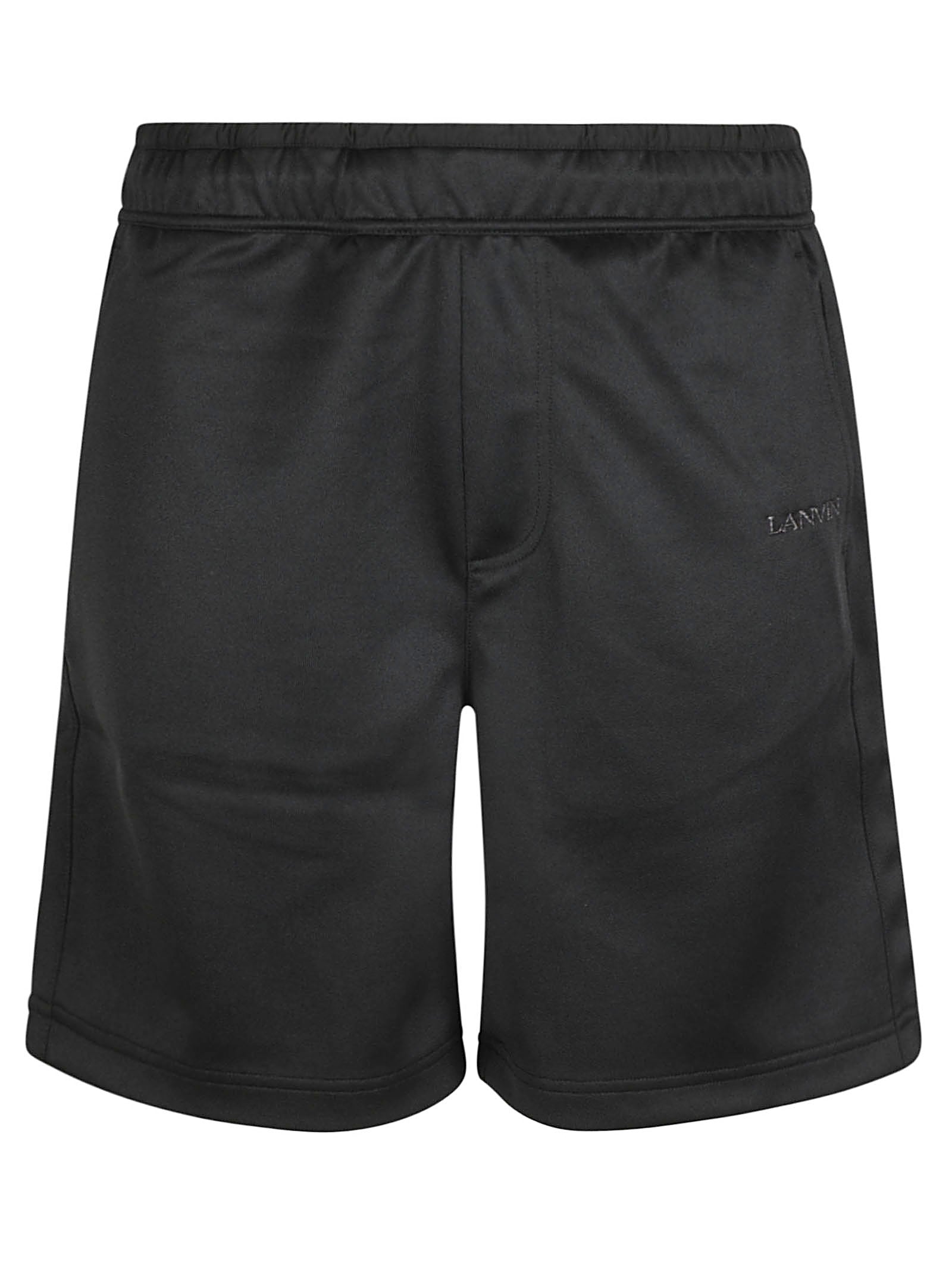 Classic Black Knitted Cotton Shorts