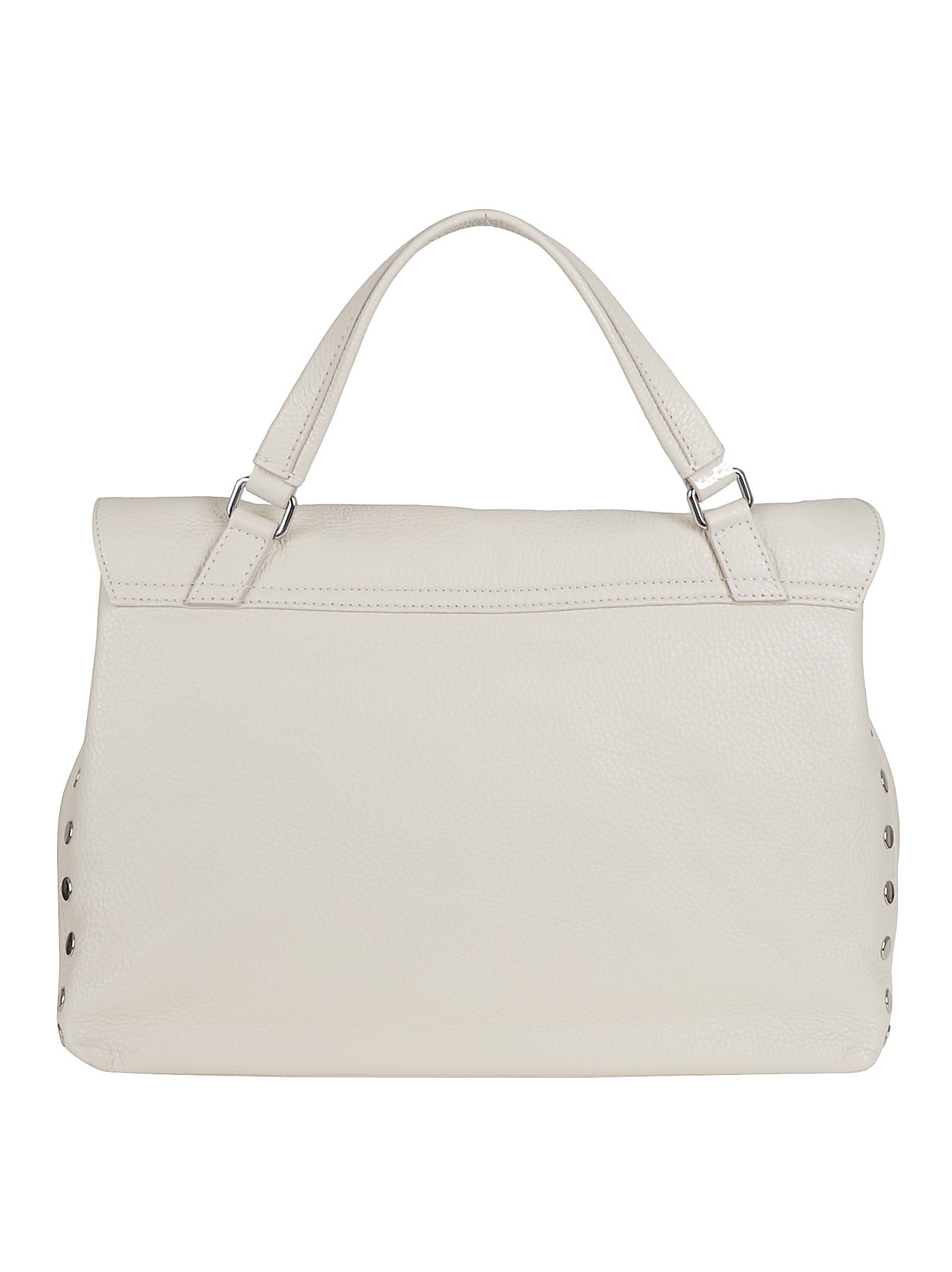 Structured Nude Calfskin Shoulder Bag