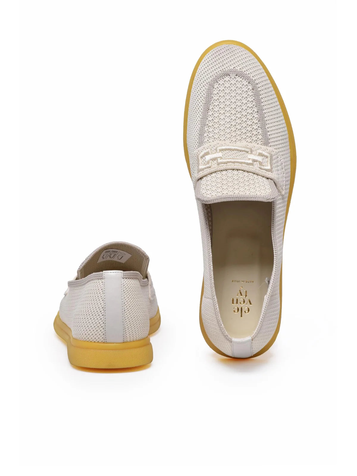 White Women Fabric Loafer