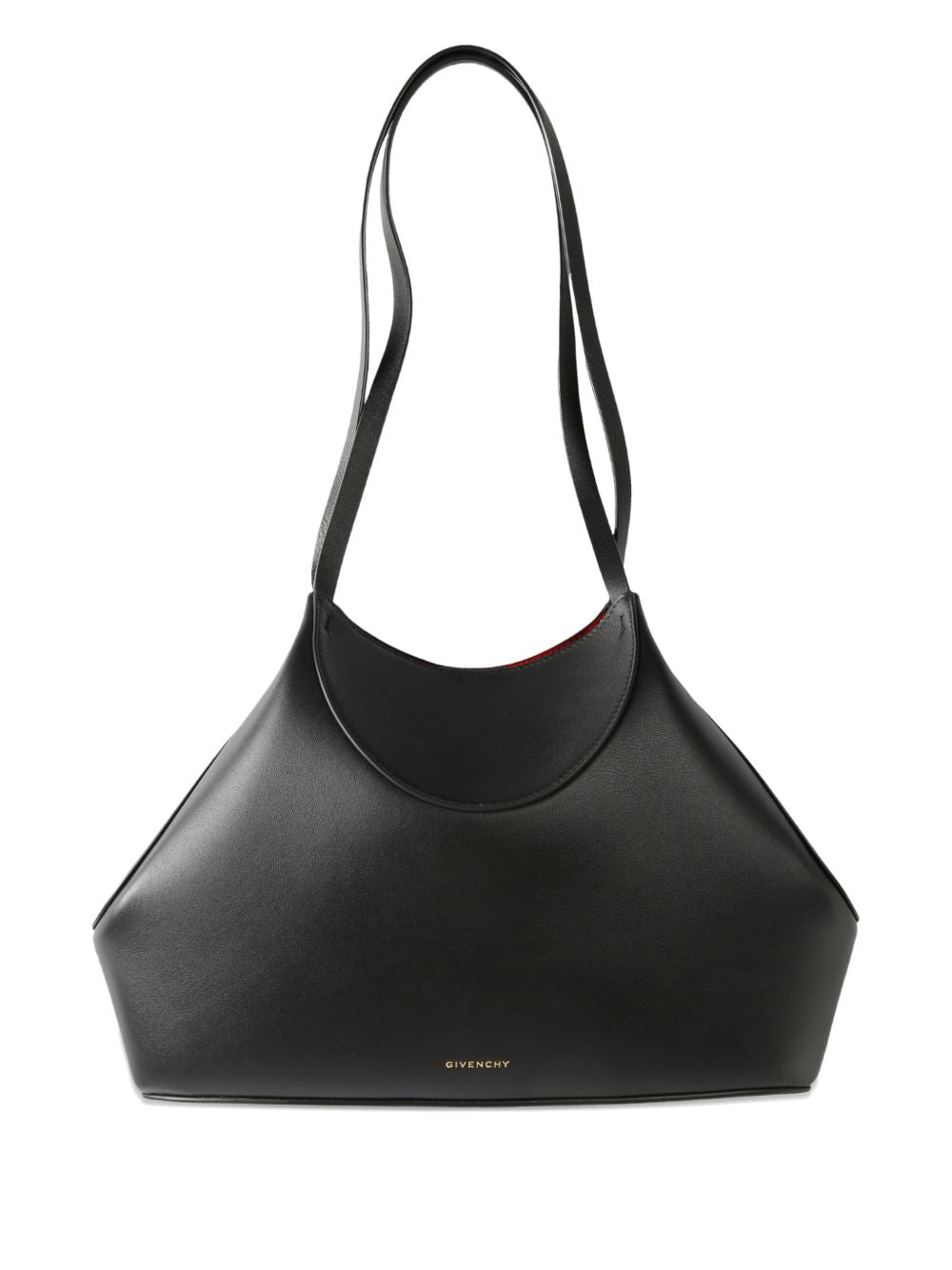 Structured Black Silk and Nylon Bag