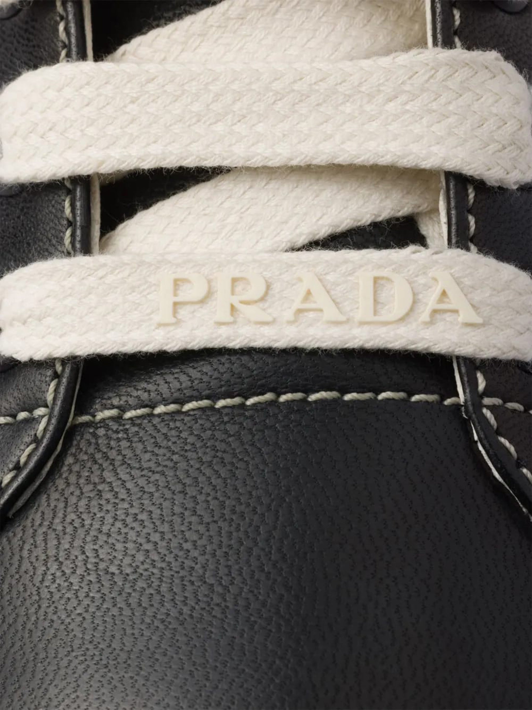 Spin Nappa Leather Geometric Sneakers