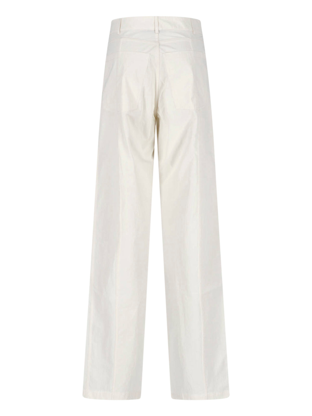 Wide-Leg Trousers with High Waist and Clean Design