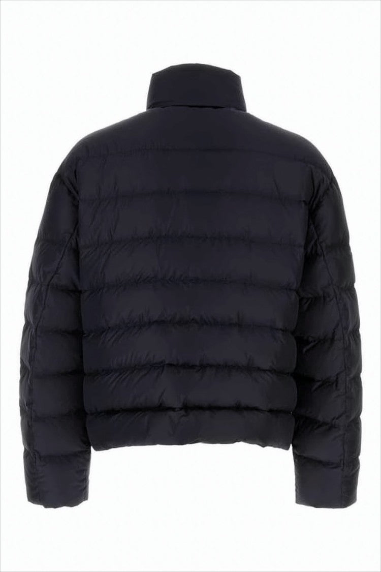 Cropped Down Jacket with High Collar